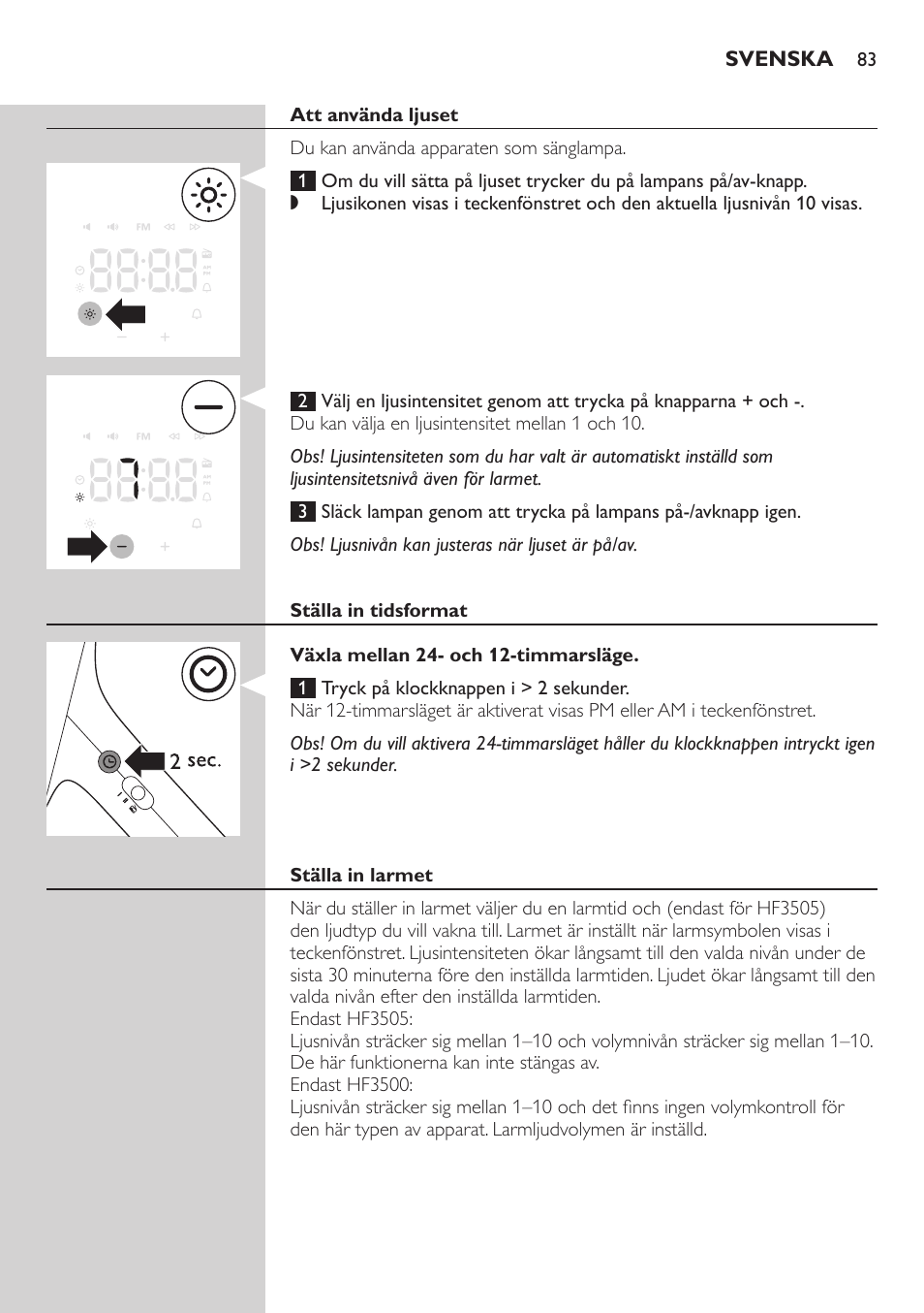 Philips Wake-up Light User Manual | Page 83 / 88