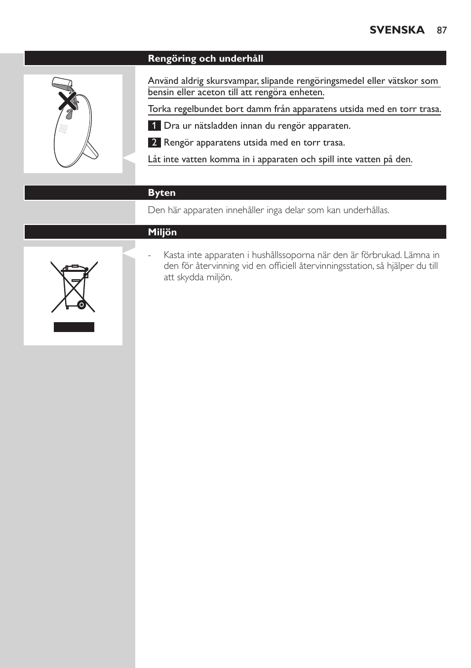 Philips Wake-up Light User Manual | Page 87 / 88