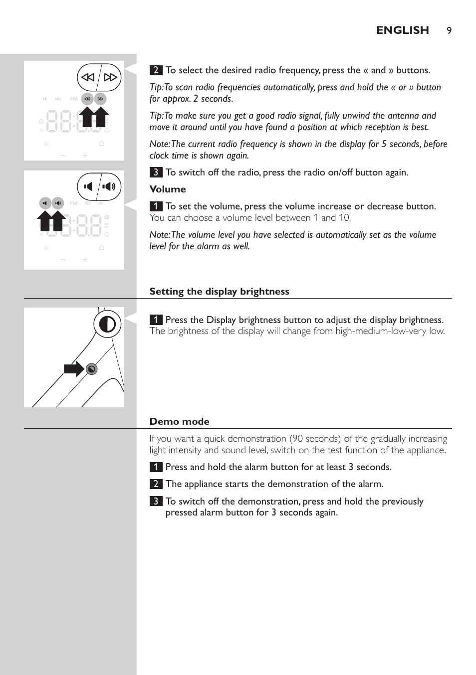 Philips Wake-up Light User Manual | Page 9 / 88