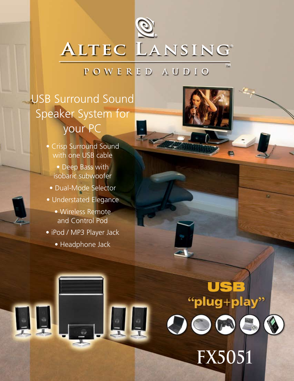 Altec Lansing FX5051 User Manual | 2 pages