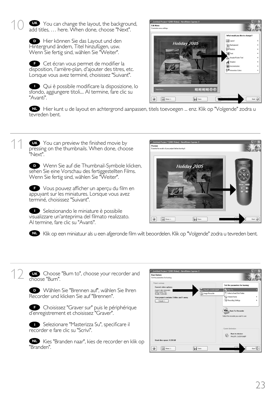Philips How to for Internal ReWriters using Nero 6 User Manual | Page 23 / 88