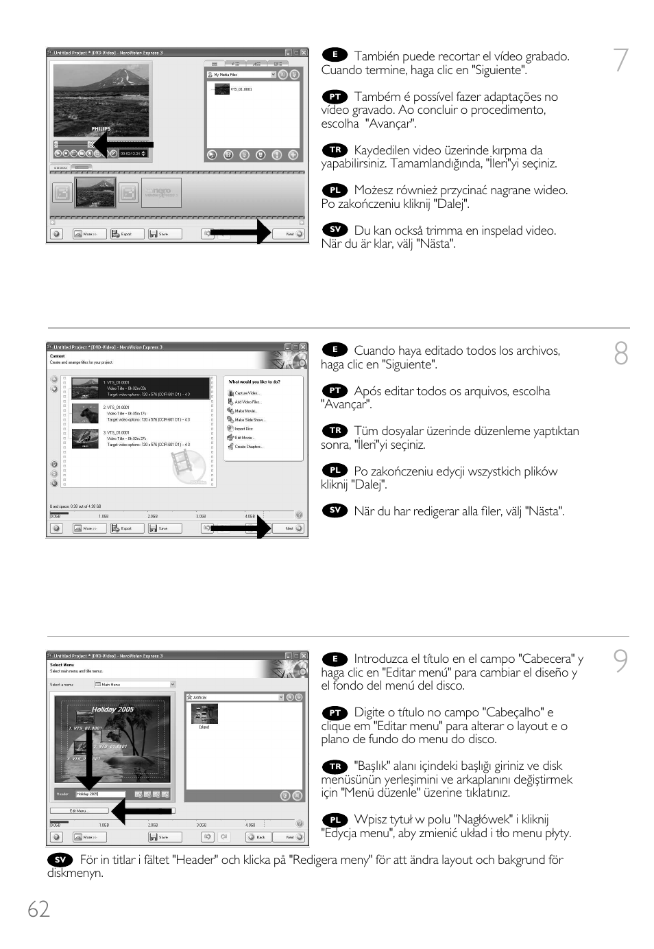 Philips How to for Internal ReWriters using Nero 6 User Manual | Page 62 / 88
