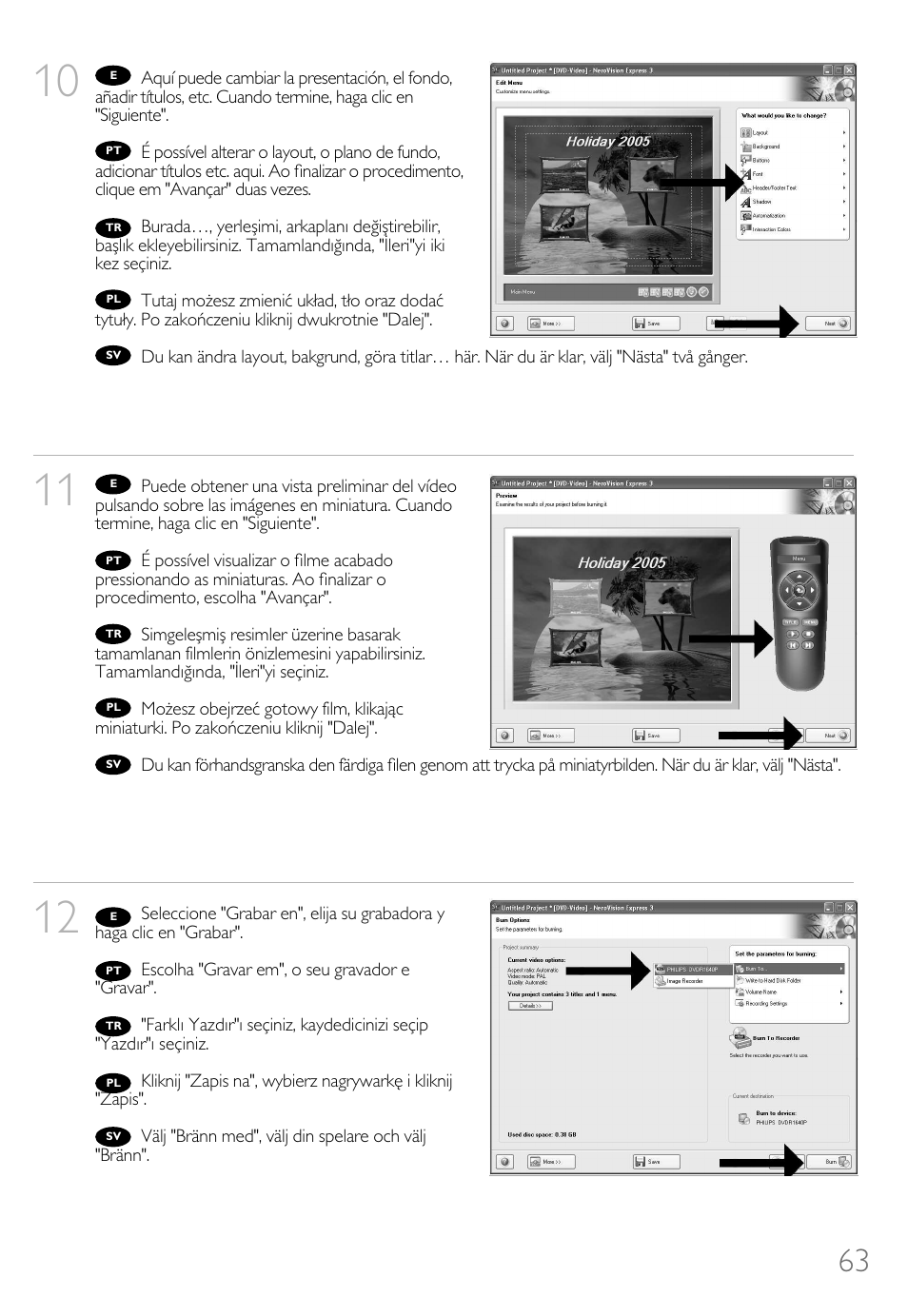 Philips How to for Internal ReWriters using Nero 6 User Manual | Page 63 / 88