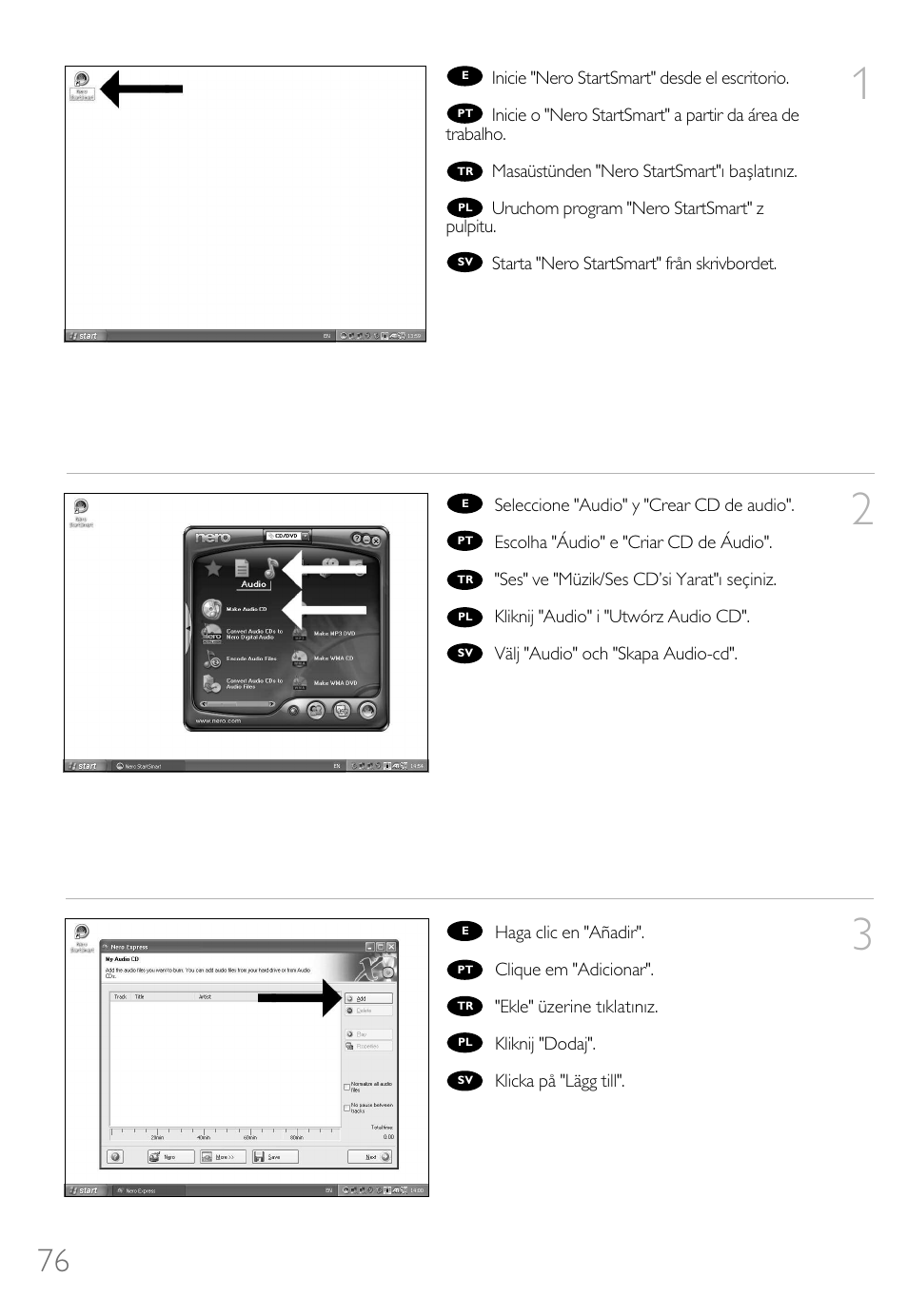Philips How to for Internal ReWriters using Nero 6 User Manual | Page 76 / 88
