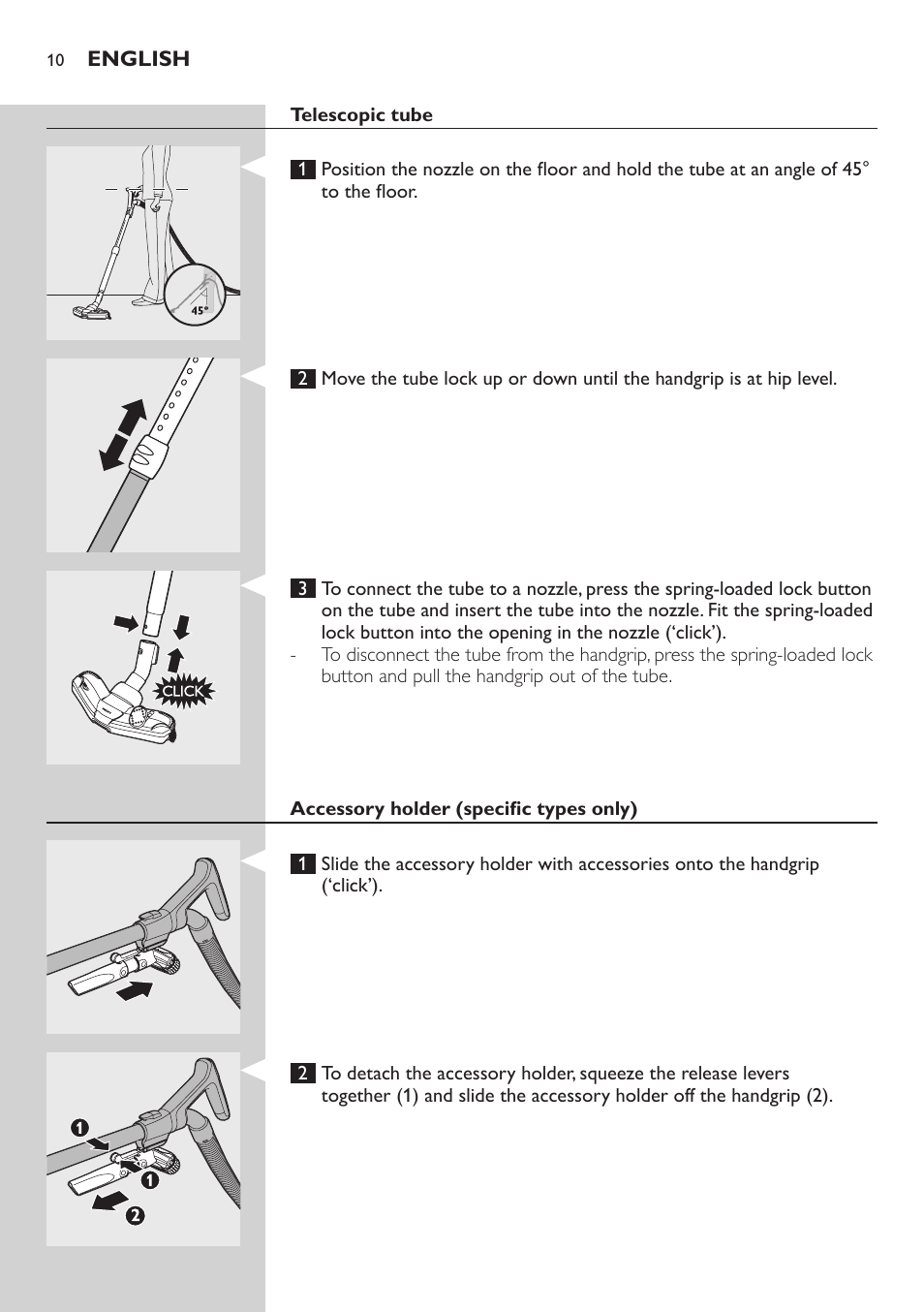 Philips EasyClean Aspirador sin bolsa User Manual | Page 10 / 230