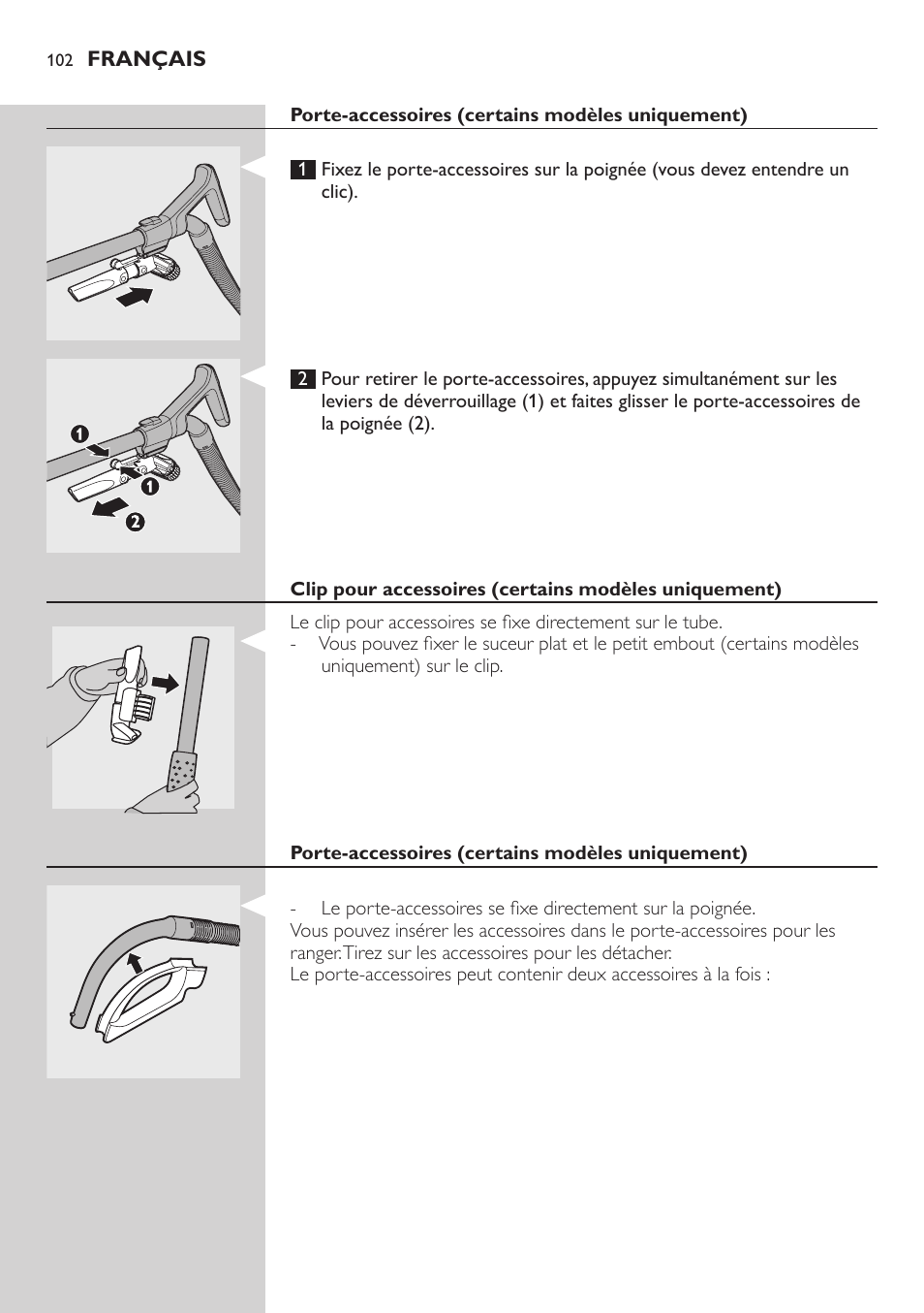 Philips EasyClean Aspirador sin bolsa User Manual | Page 102 / 230