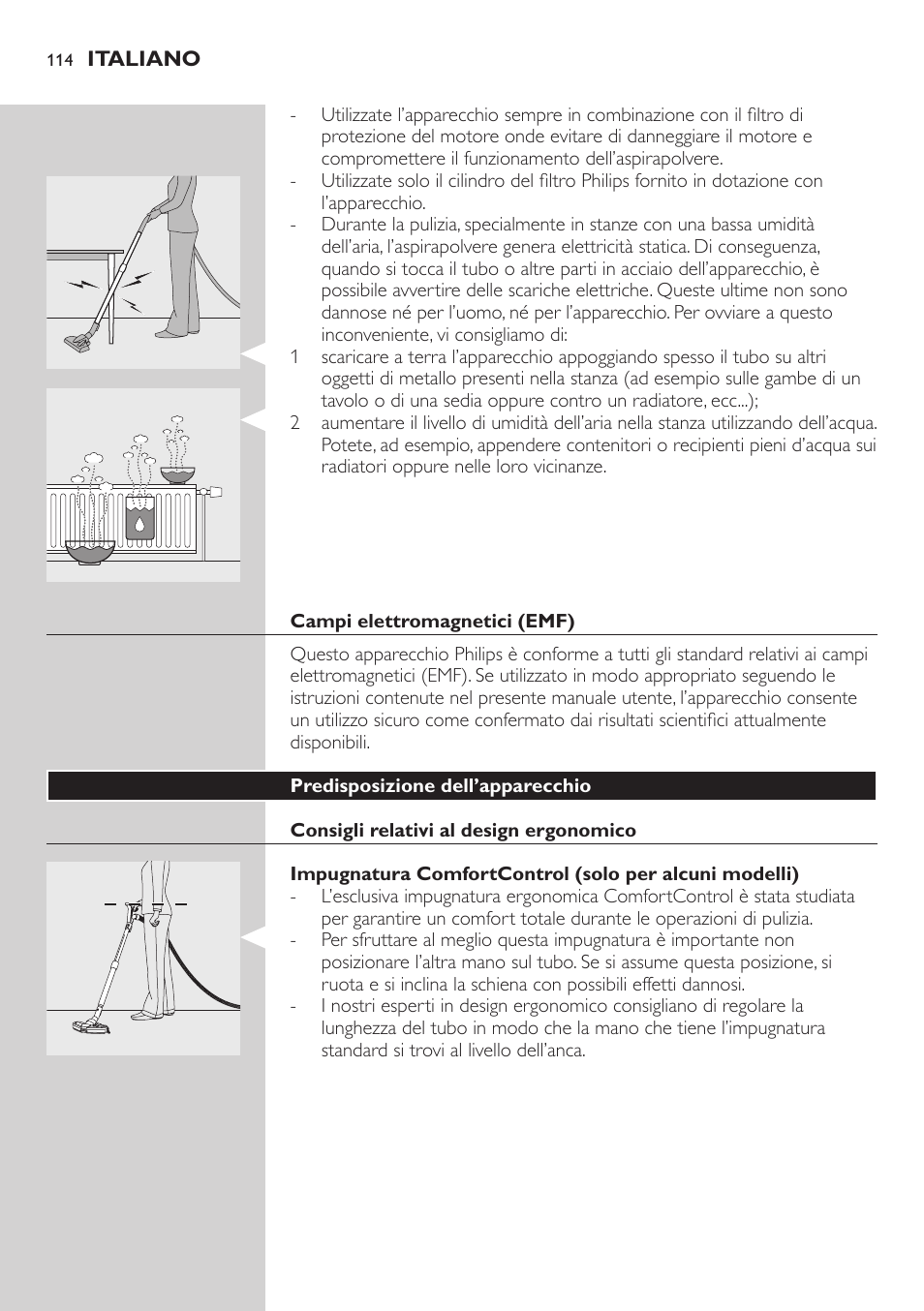 Philips EasyClean Aspirador sin bolsa User Manual | Page 114 / 230