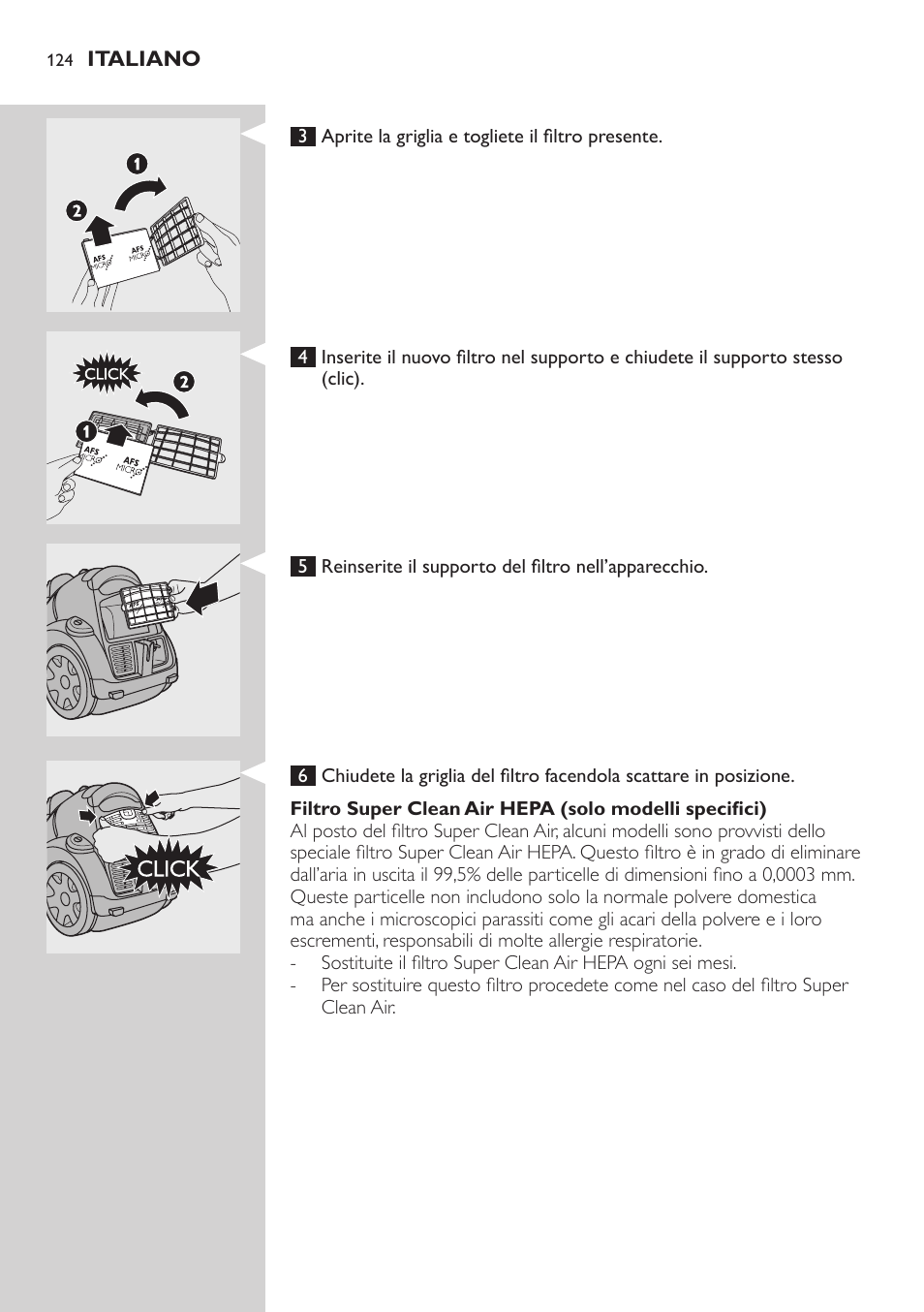 Philips EasyClean Aspirador sin bolsa User Manual | Page 124 / 230