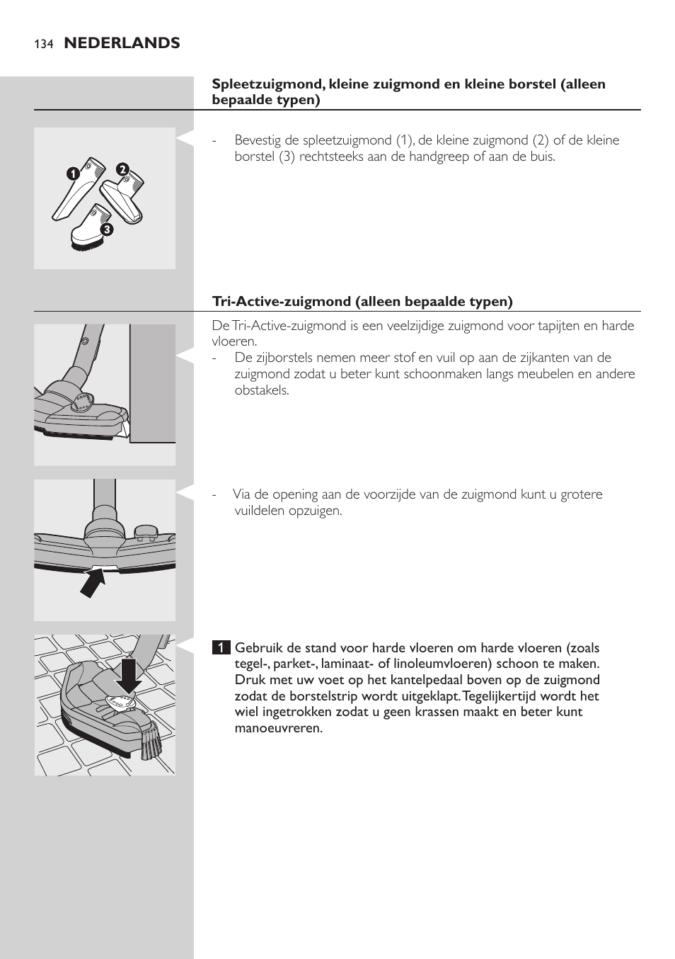 Philips EasyClean Aspirador sin bolsa User Manual | Page 134 / 230