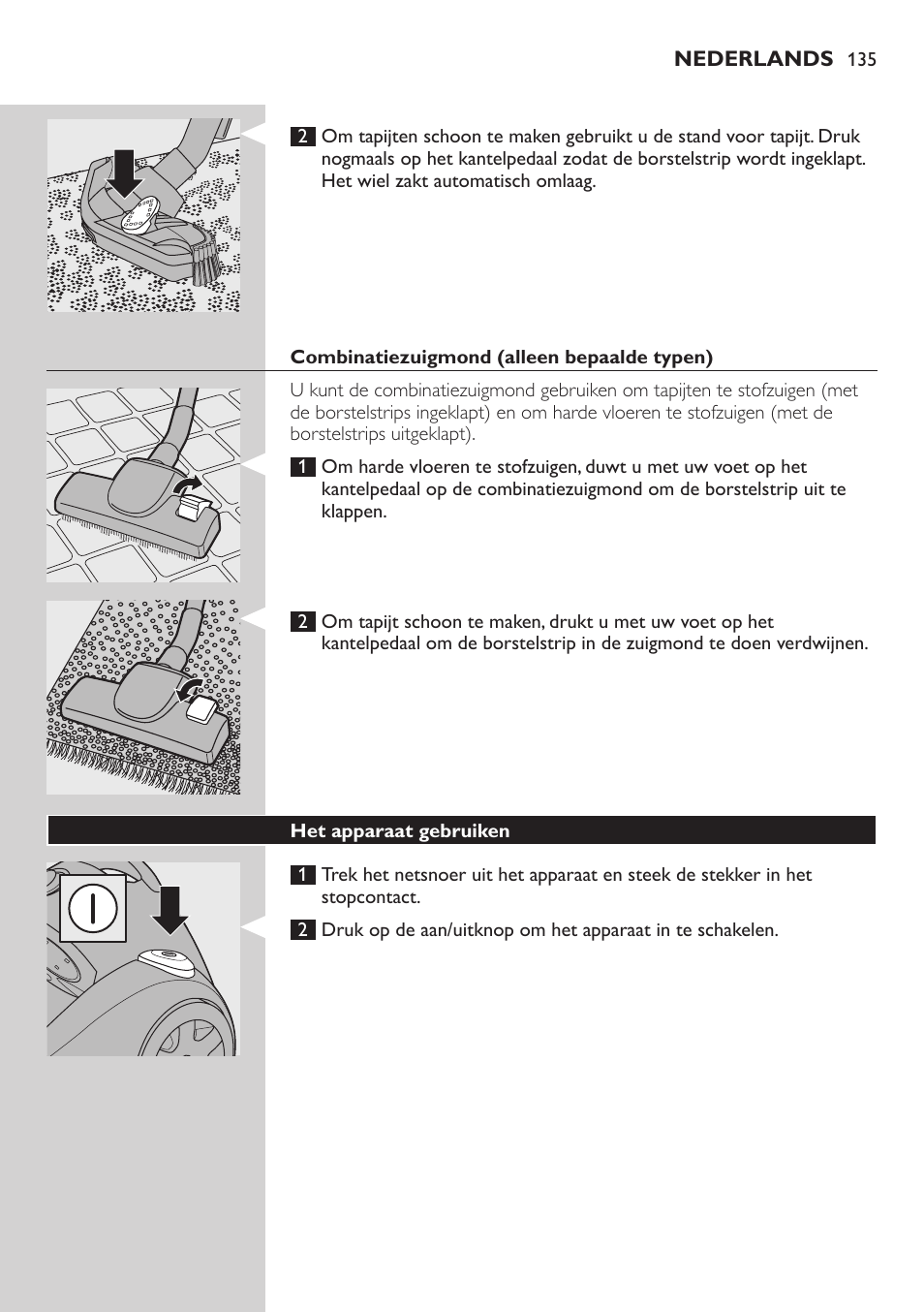 Philips EasyClean Aspirador sin bolsa User Manual | Page 135 / 230