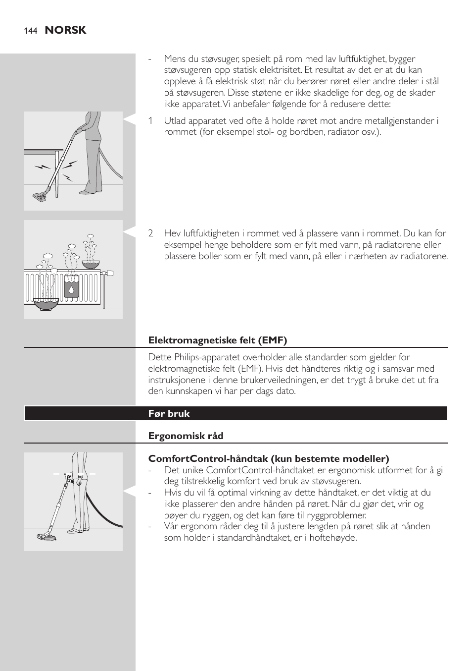 Philips EasyClean Aspirador sin bolsa User Manual | Page 144 / 230