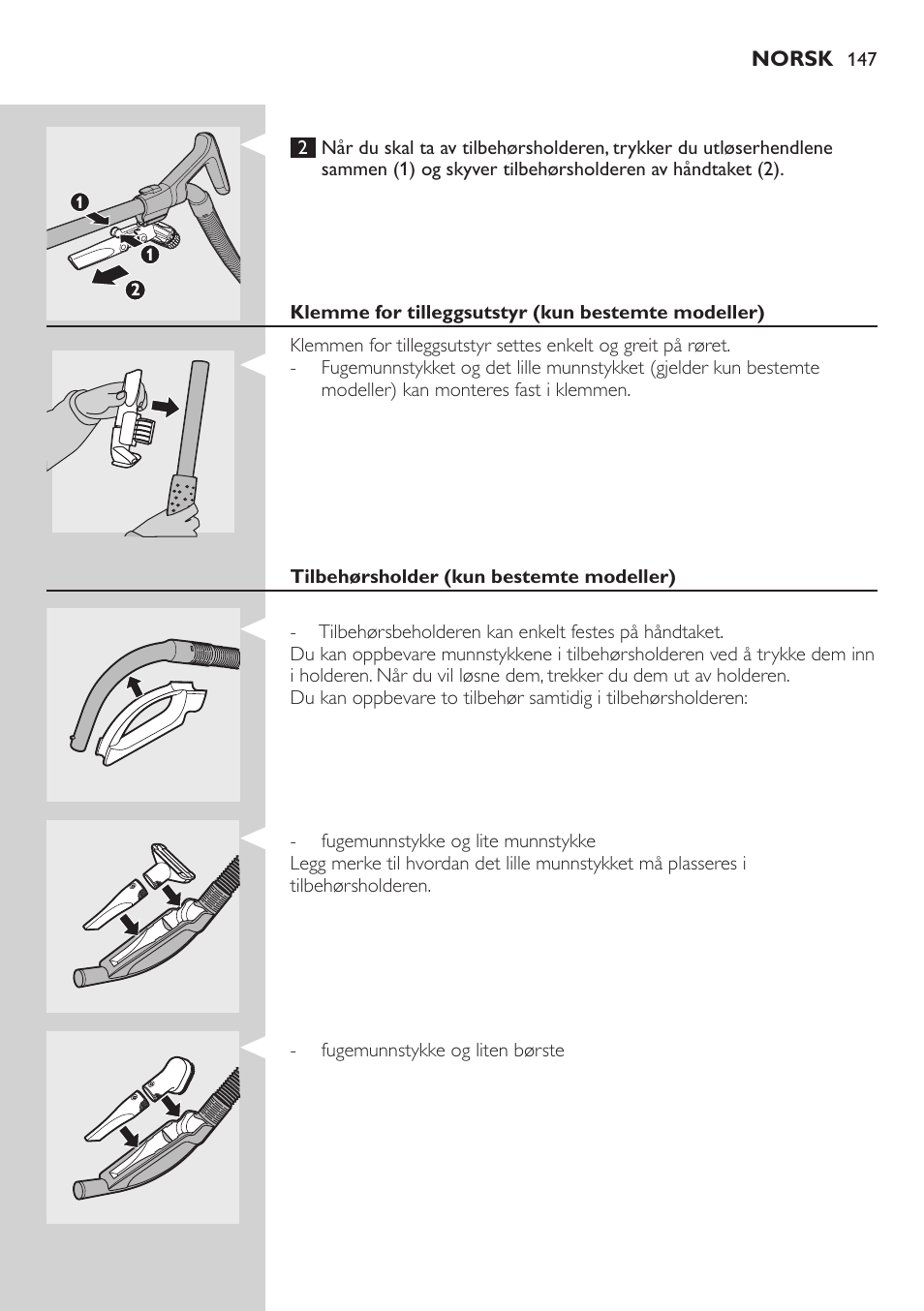 Philips EasyClean Aspirador sin bolsa User Manual | Page 147 / 230