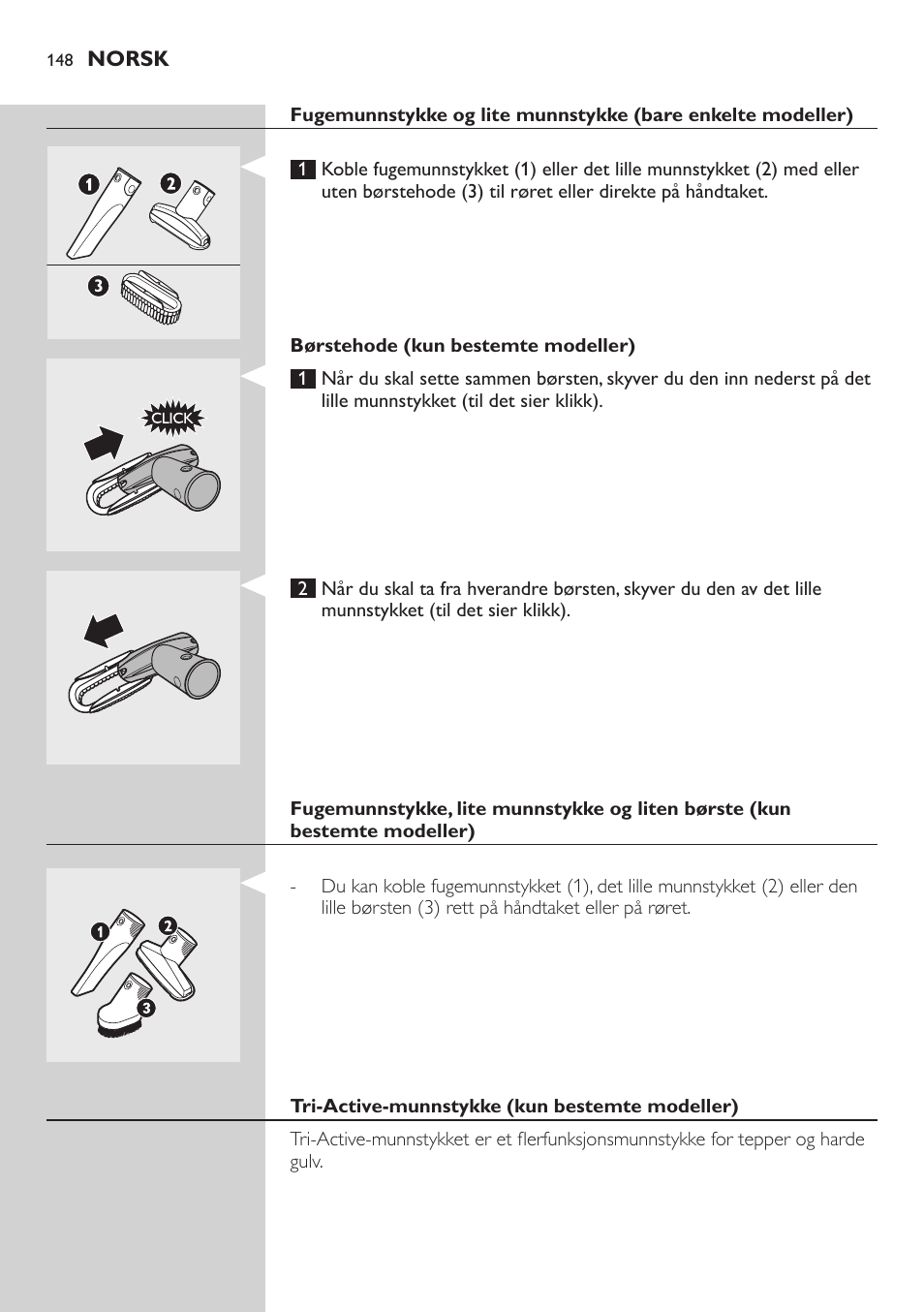 Philips EasyClean Aspirador sin bolsa User Manual | Page 148 / 230