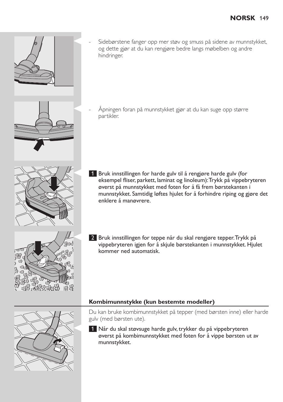 Philips EasyClean Aspirador sin bolsa User Manual | Page 149 / 230