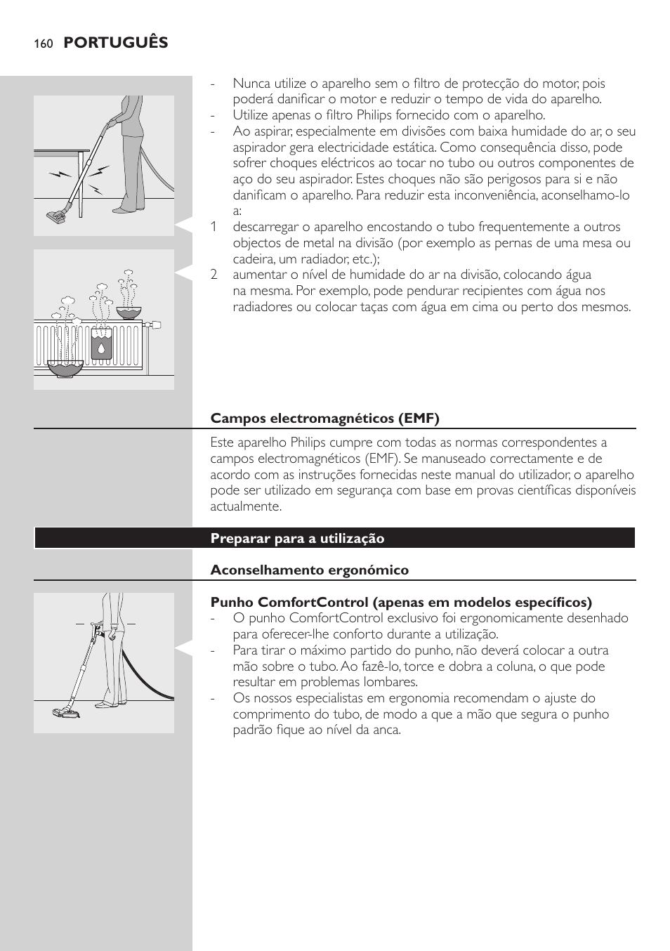 Philips EasyClean Aspirador sin bolsa User Manual | Page 160 / 230