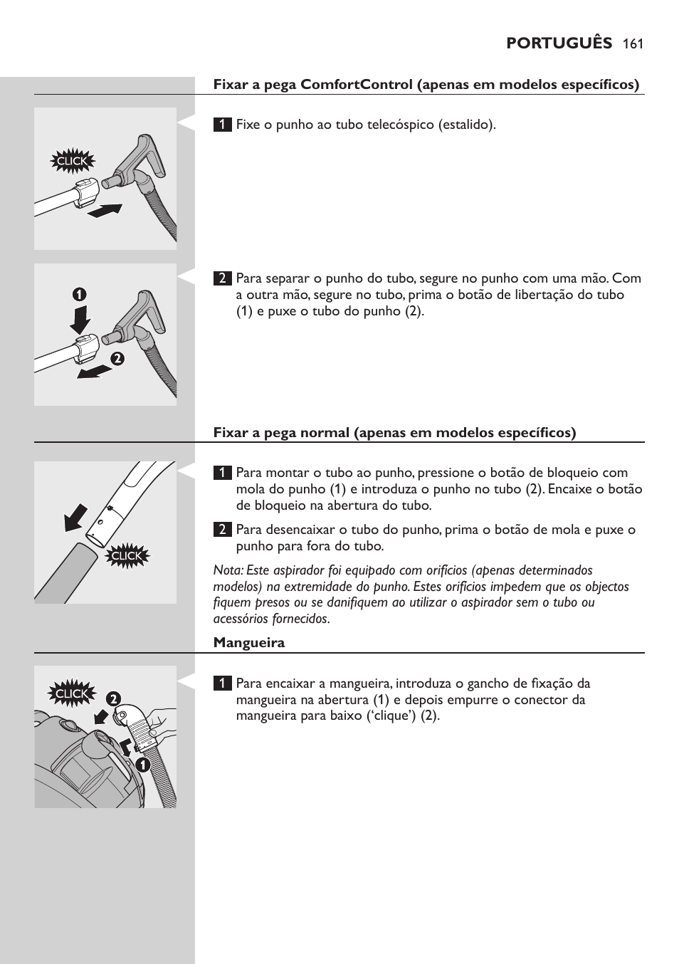Philips EasyClean Aspirador sin bolsa User Manual | Page 161 / 230