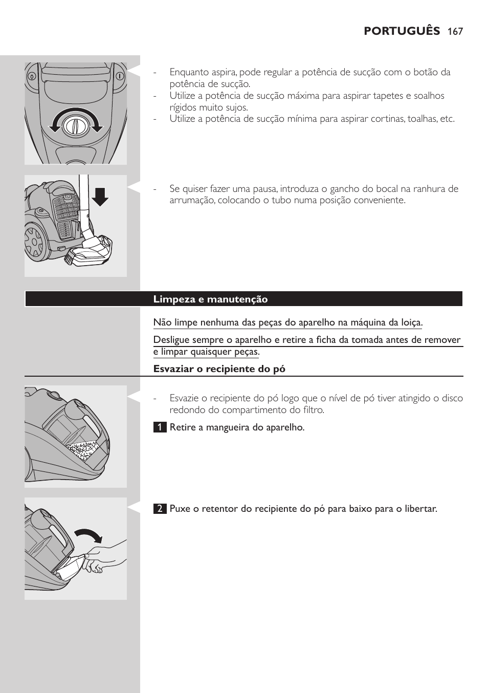 Philips EasyClean Aspirador sin bolsa User Manual | Page 167 / 230