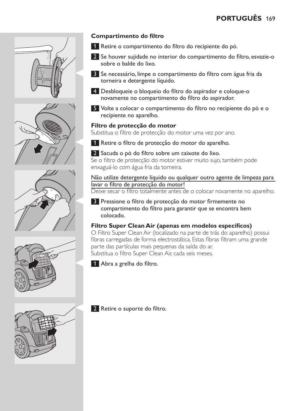 Philips EasyClean Aspirador sin bolsa User Manual | Page 169 / 230