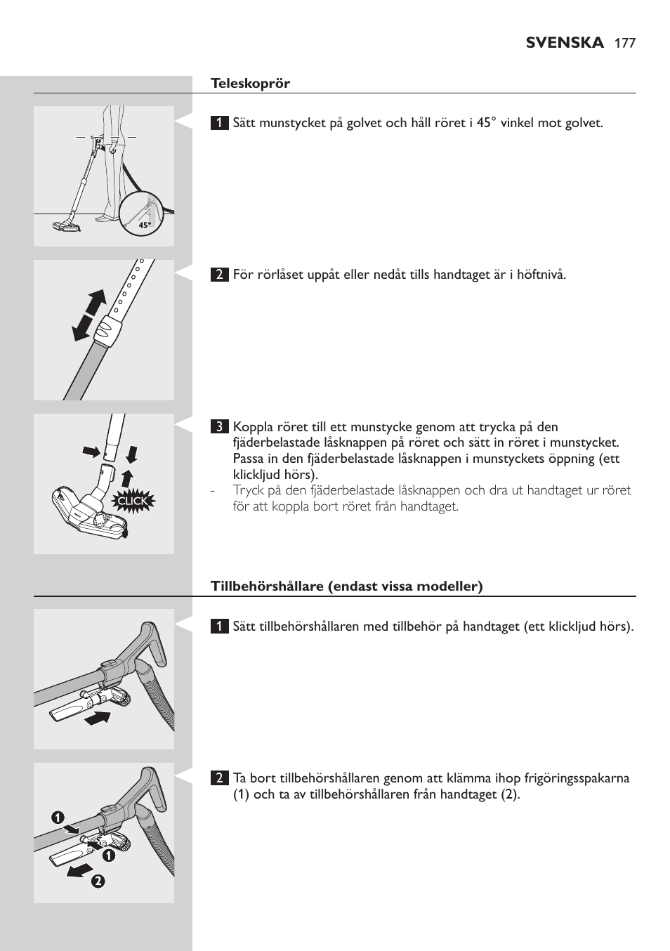 Philips EasyClean Aspirador sin bolsa User Manual | Page 177 / 230