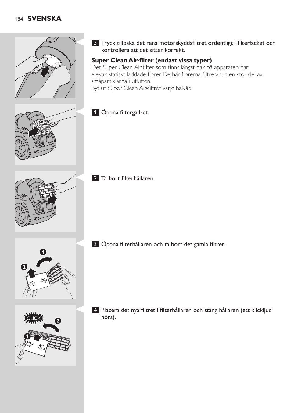 Philips EasyClean Aspirador sin bolsa User Manual | Page 184 / 230