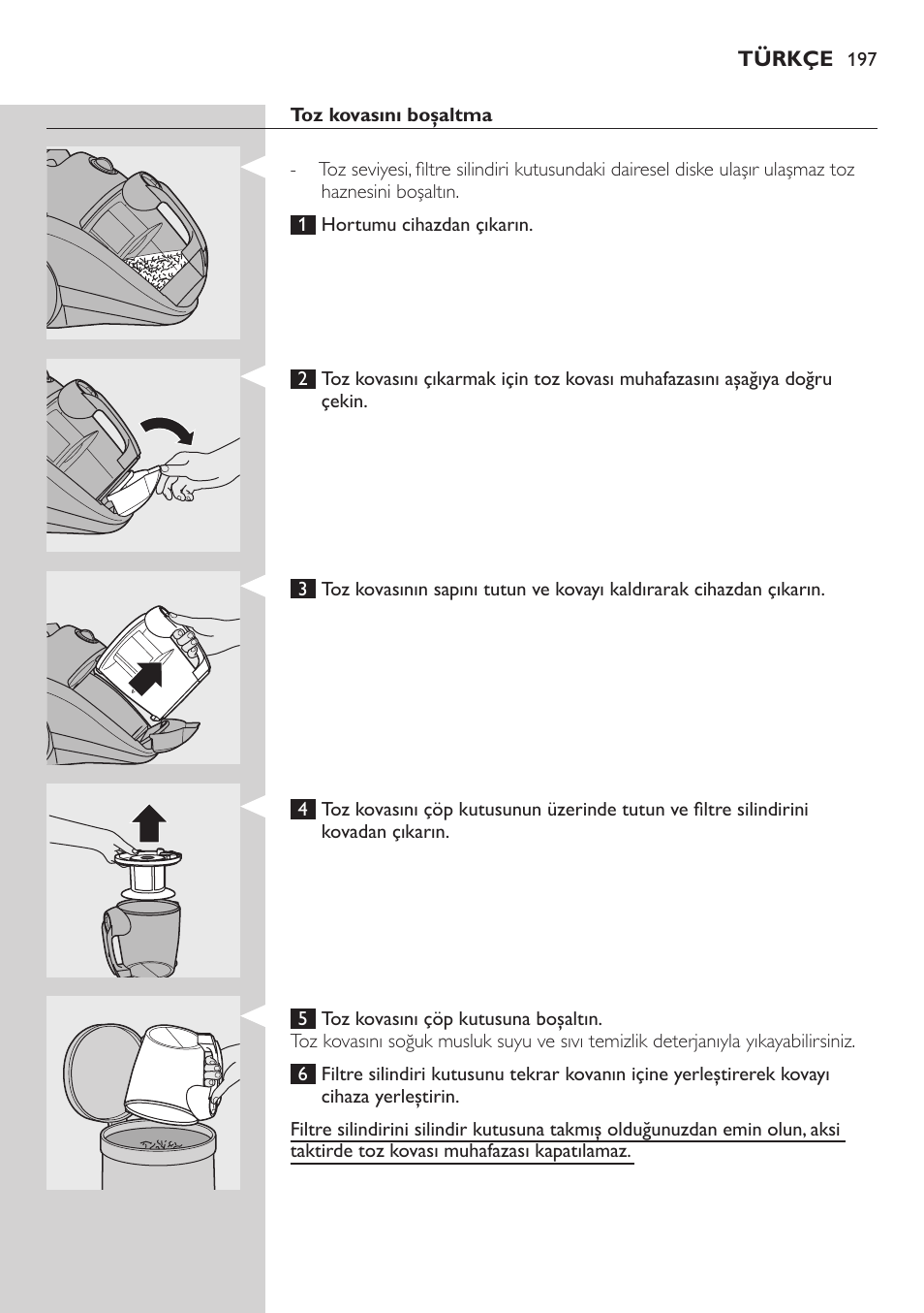 Philips EasyClean Aspirador sin bolsa User Manual | Page 197 / 230