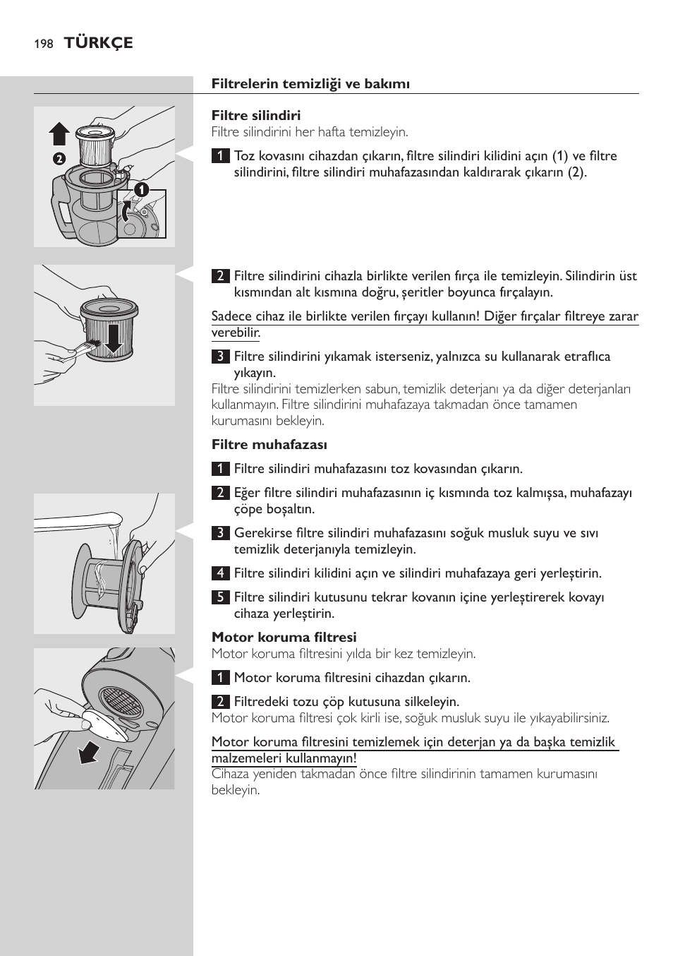 Philips EasyClean Aspirador sin bolsa User Manual | Page 198 / 230