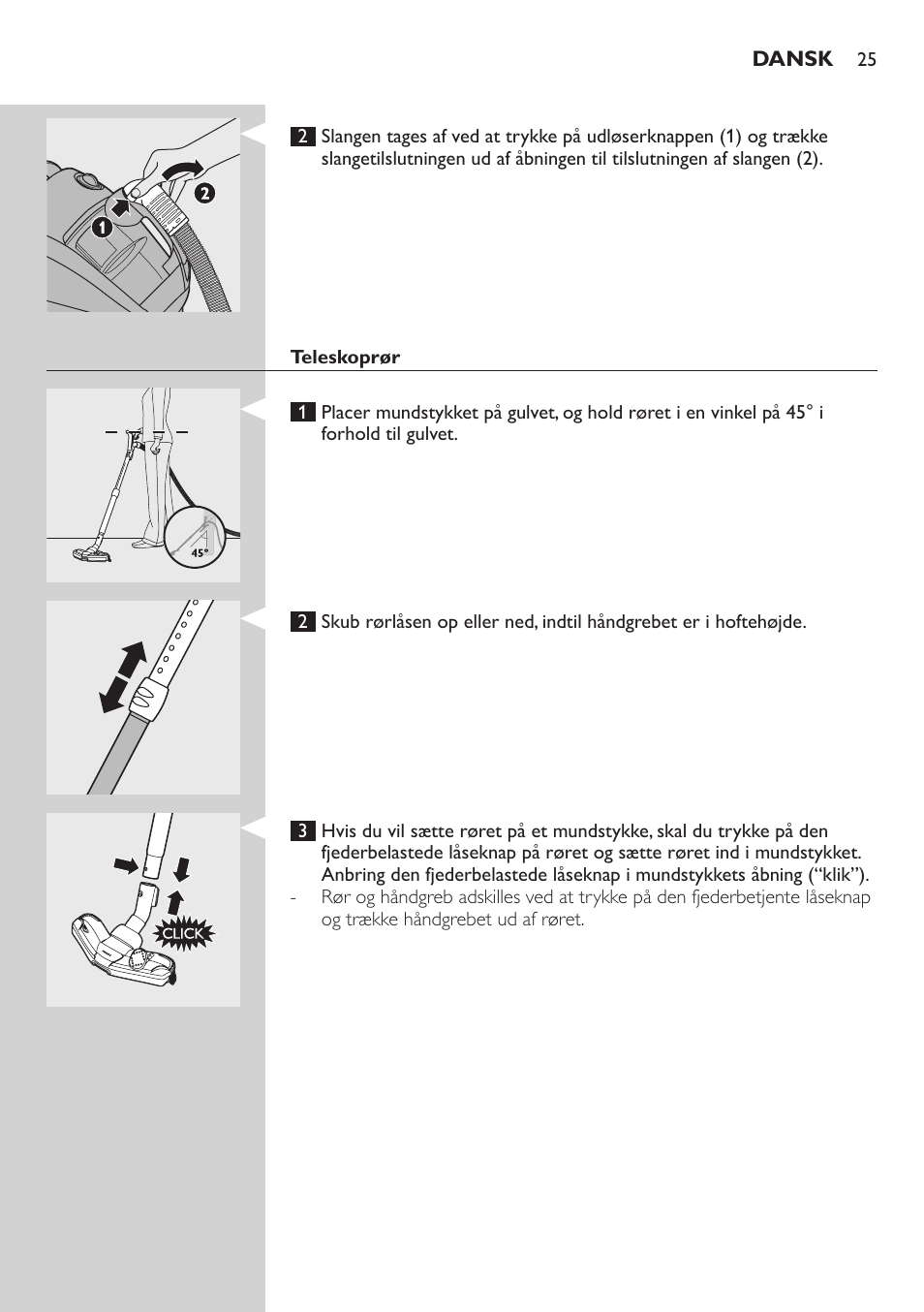 Philips EasyClean Aspirador sin bolsa User Manual | Page 25 / 230