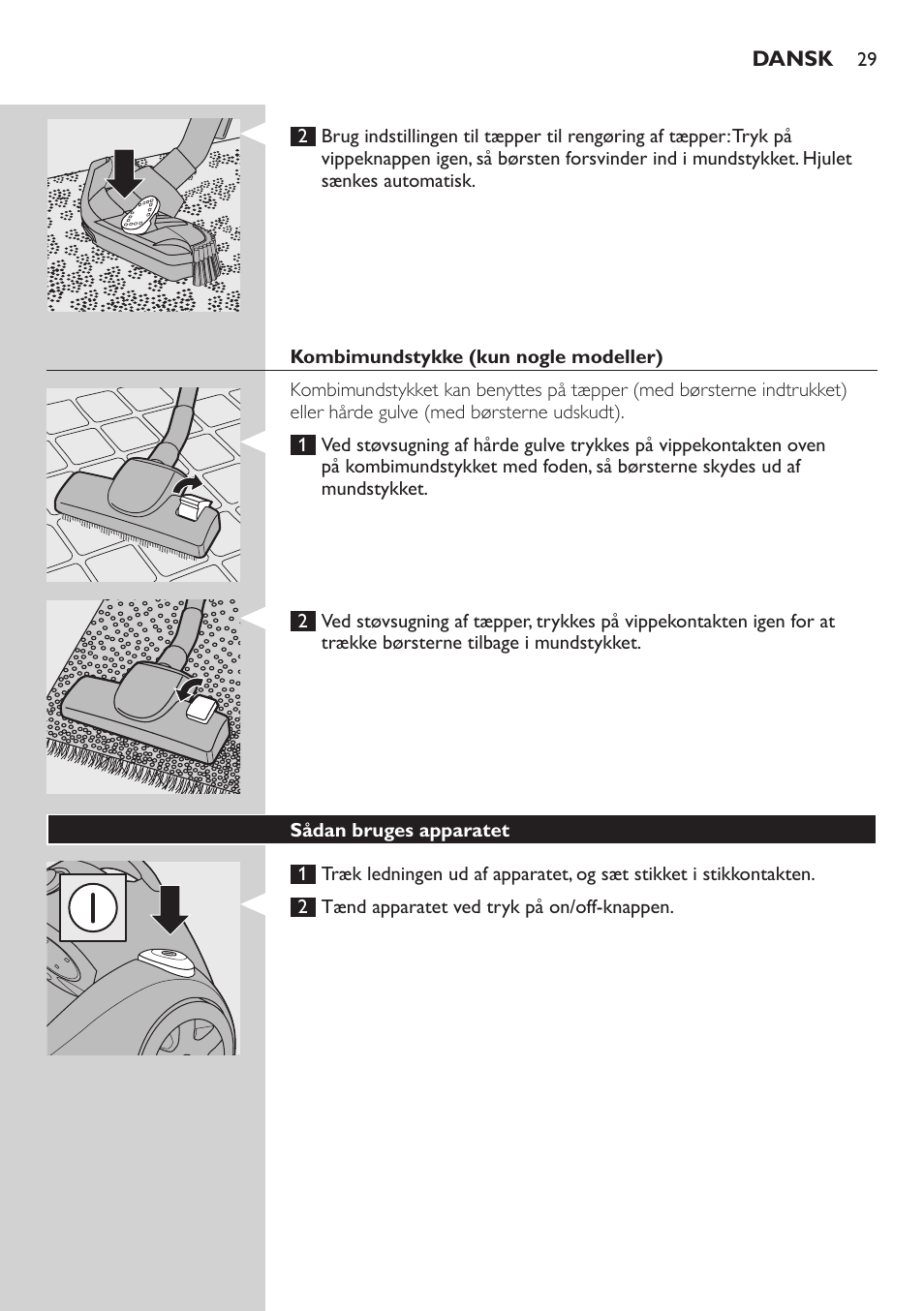 Philips EasyClean Aspirador sin bolsa User Manual | Page 29 / 230
