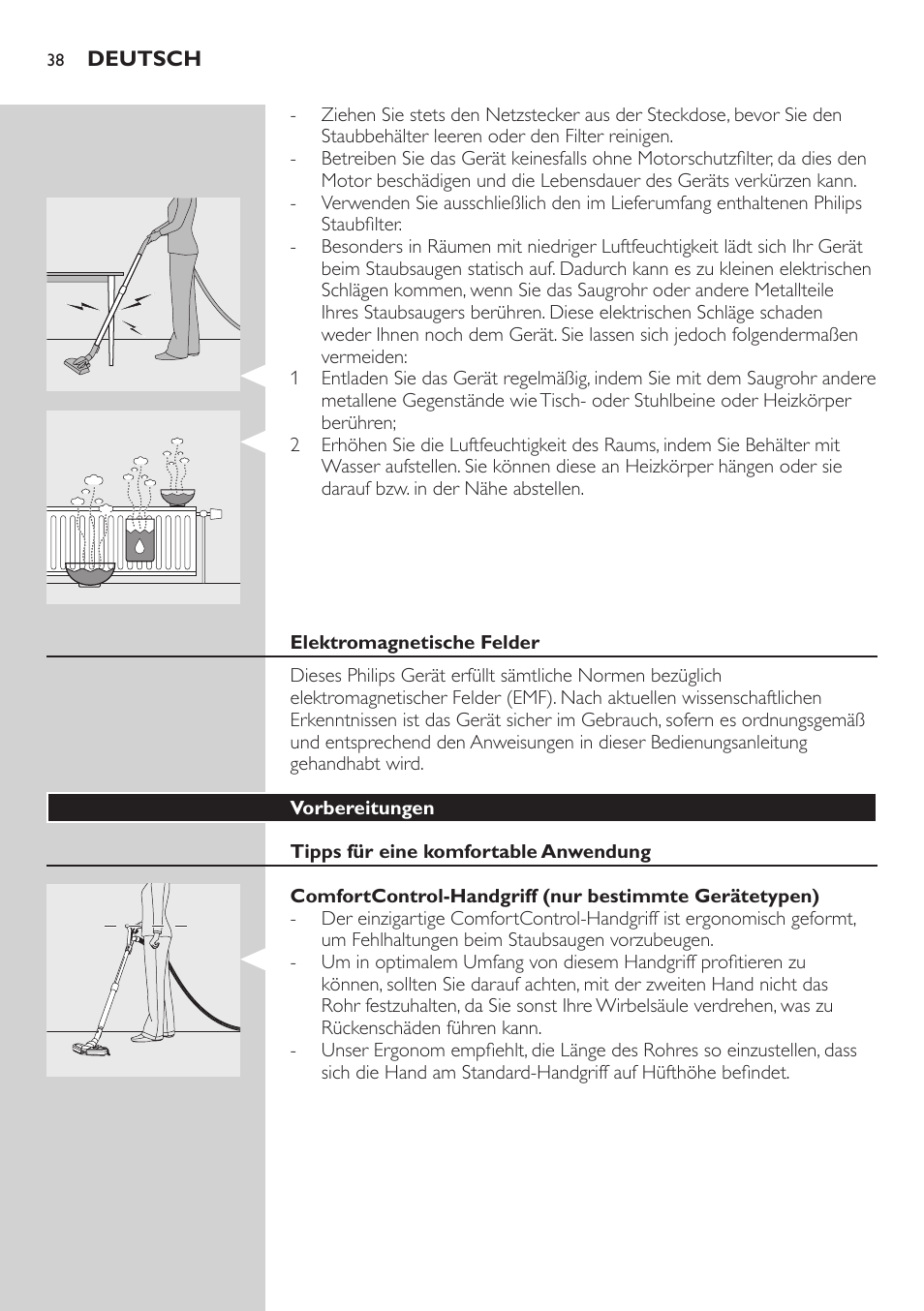 Philips EasyClean Aspirador sin bolsa User Manual | Page 38 / 230