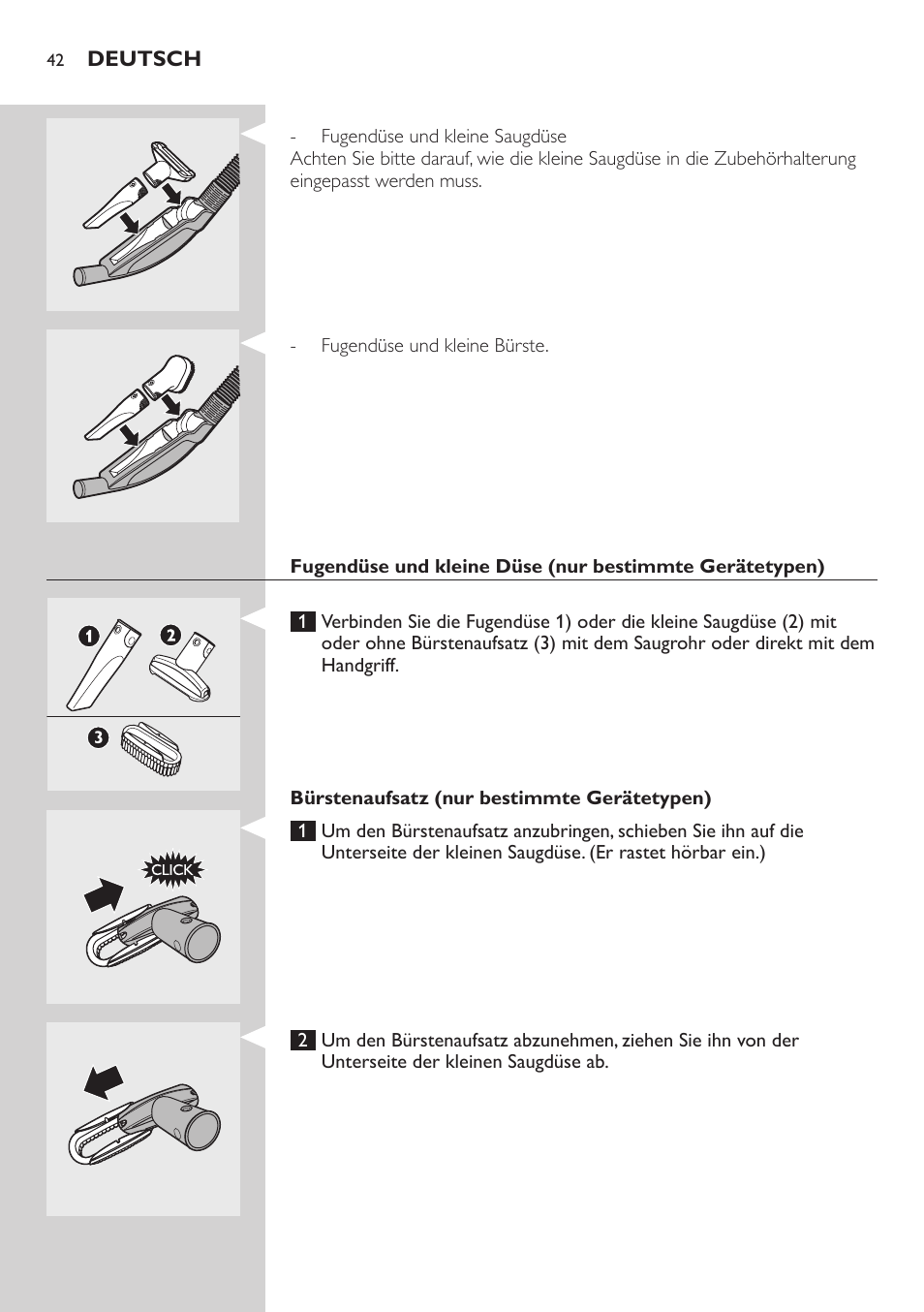 Philips EasyClean Aspirador sin bolsa User Manual | Page 42 / 230