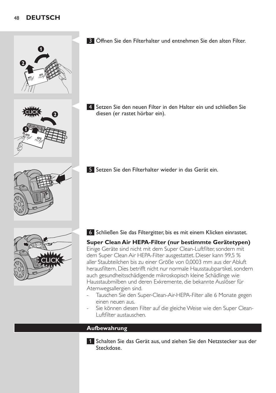 Philips EasyClean Aspirador sin bolsa User Manual | Page 48 / 230