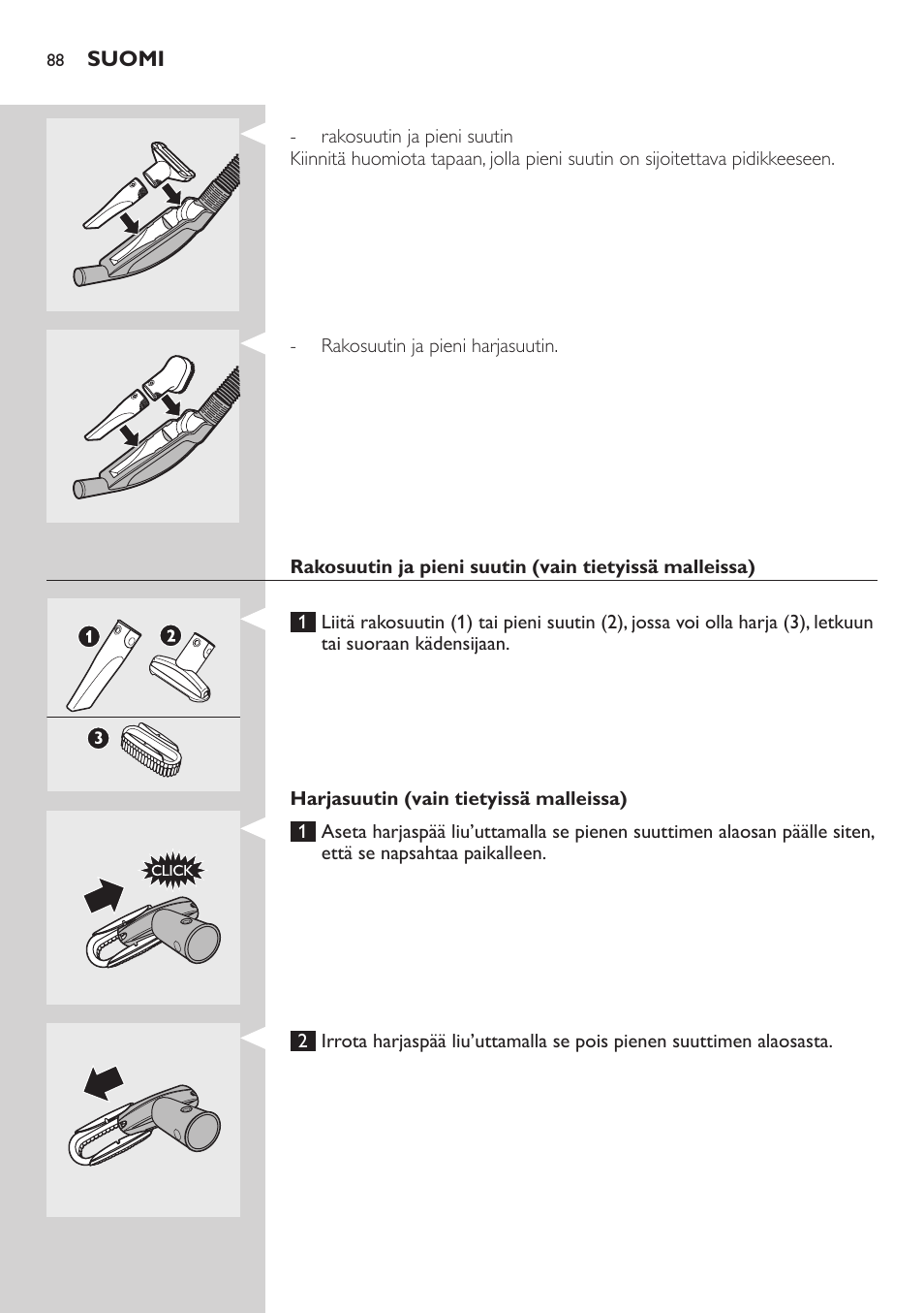 Philips EasyClean Aspirador sin bolsa User Manual | Page 88 / 230