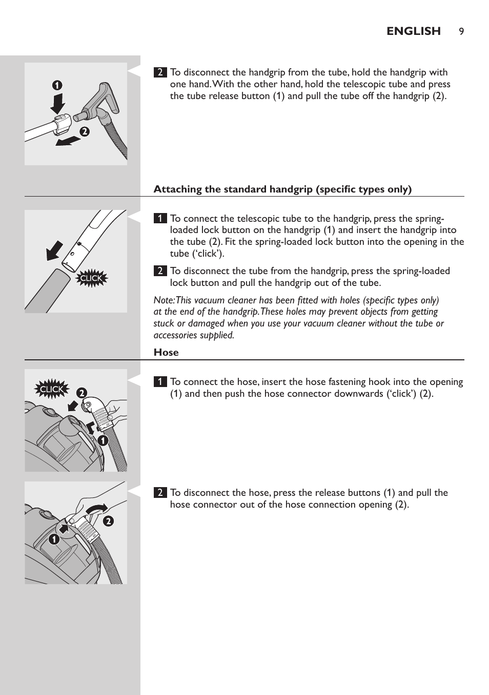 Philips EasyClean Aspirador sin bolsa User Manual | Page 9 / 230