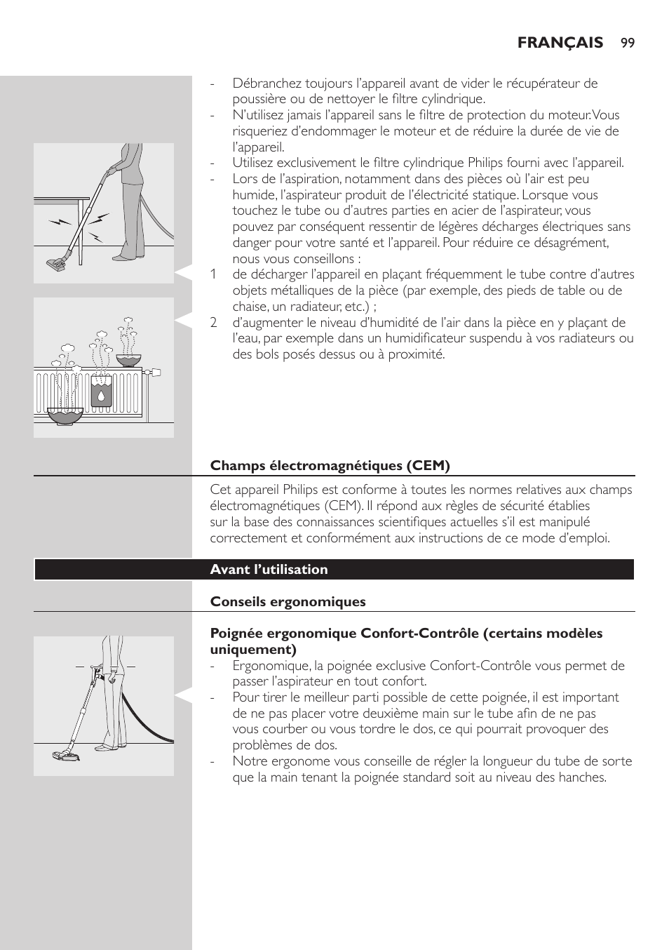 Philips EasyClean Aspirador sin bolsa User Manual | Page 99 / 230