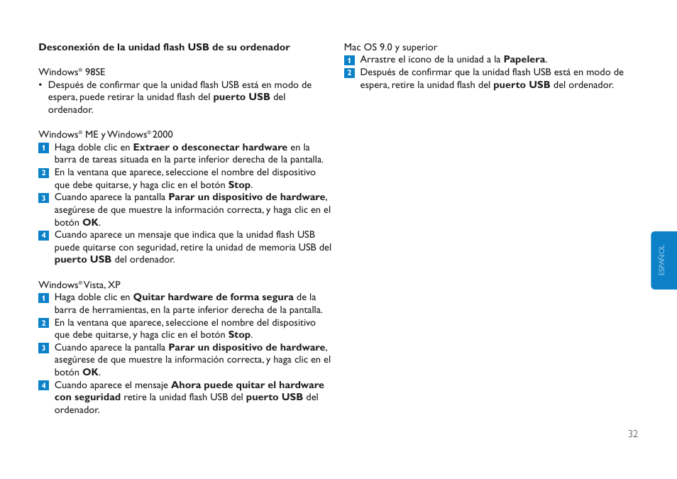 Philips FMXXFD00B/00 User Manual | Page 32 / 98
