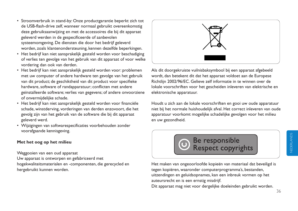 Philips FMXXFD00B/00 User Manual | Page 36 / 98