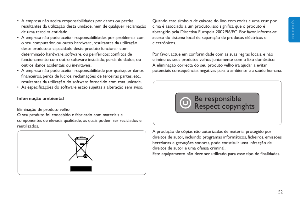 Philips FMXXFD00B/00 User Manual | Page 52 / 98