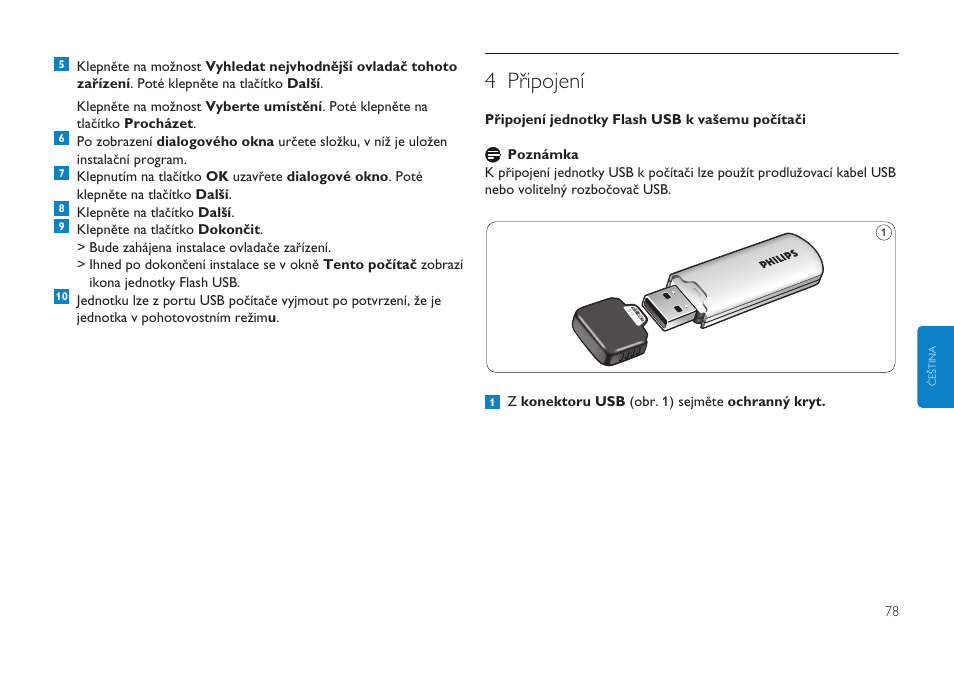 4 připojení | Philips FMXXFD00B/00 User Manual | Page 78 / 98