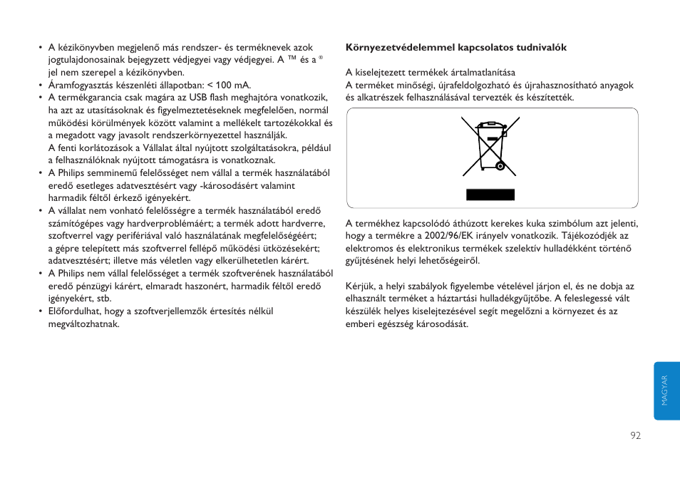 Philips FMXXFD00B/00 User Manual | Page 92 / 98