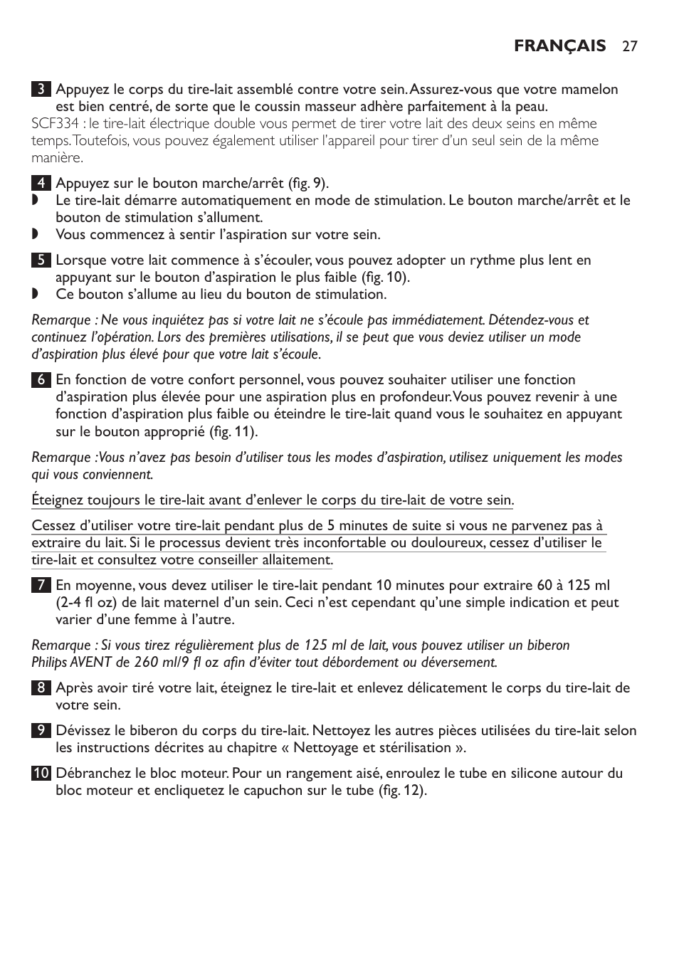 Philips AVENT Extractor eléctrico sencillo Comfort User Manual | Page 27 / 122