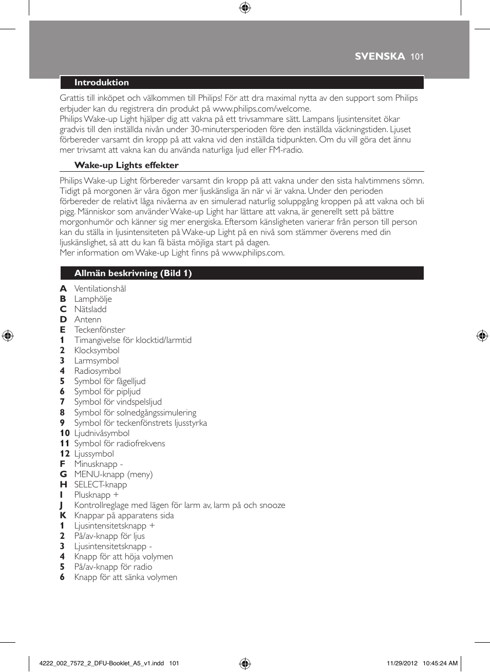 Philips Wake-up Light User Manual | Page 101 / 120