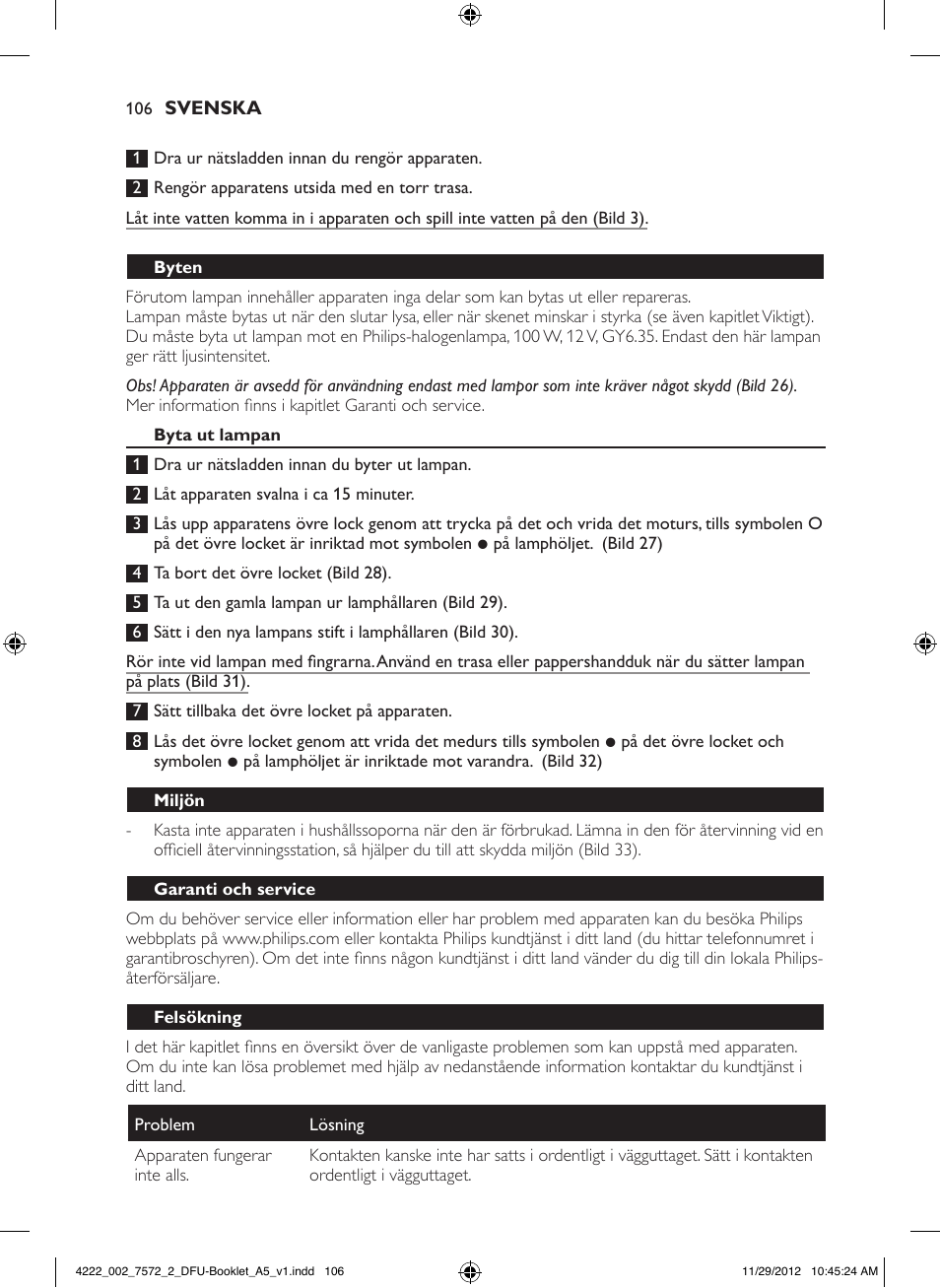 Philips Wake-up Light User Manual | Page 106 / 120