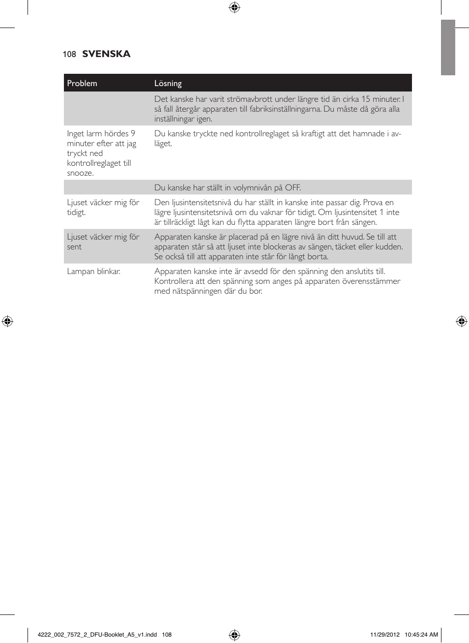 Philips Wake-up Light User Manual | Page 108 / 120