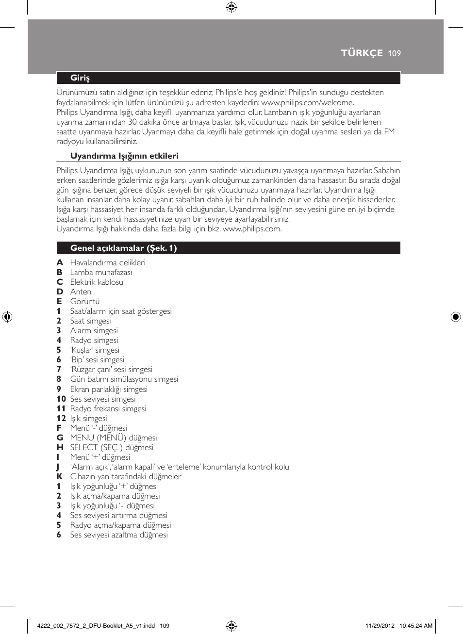 Philips Wake-up Light User Manual | Page 109 / 120