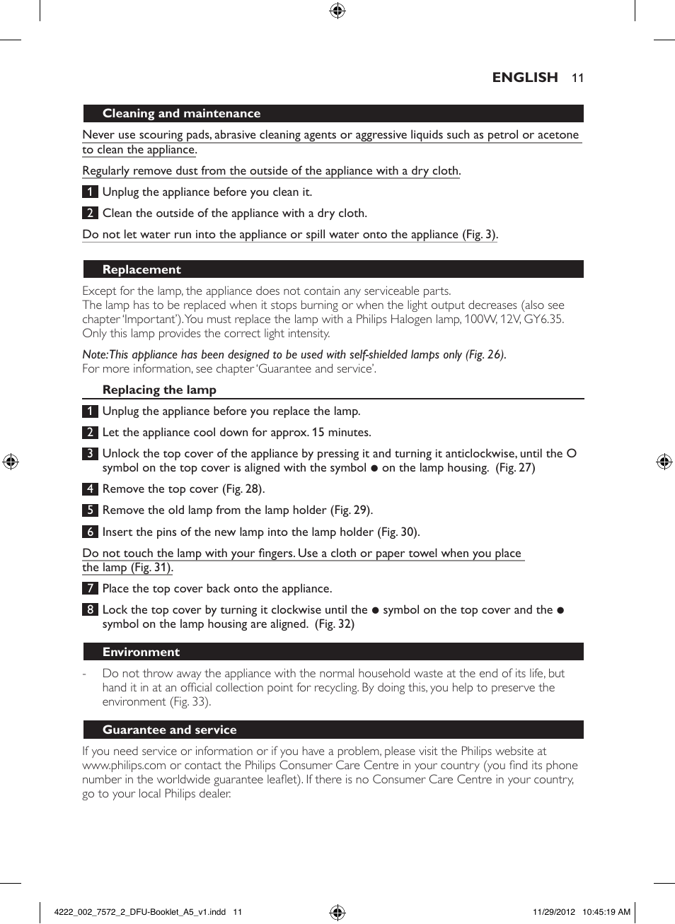 Philips Wake-up Light User Manual | Page 11 / 120