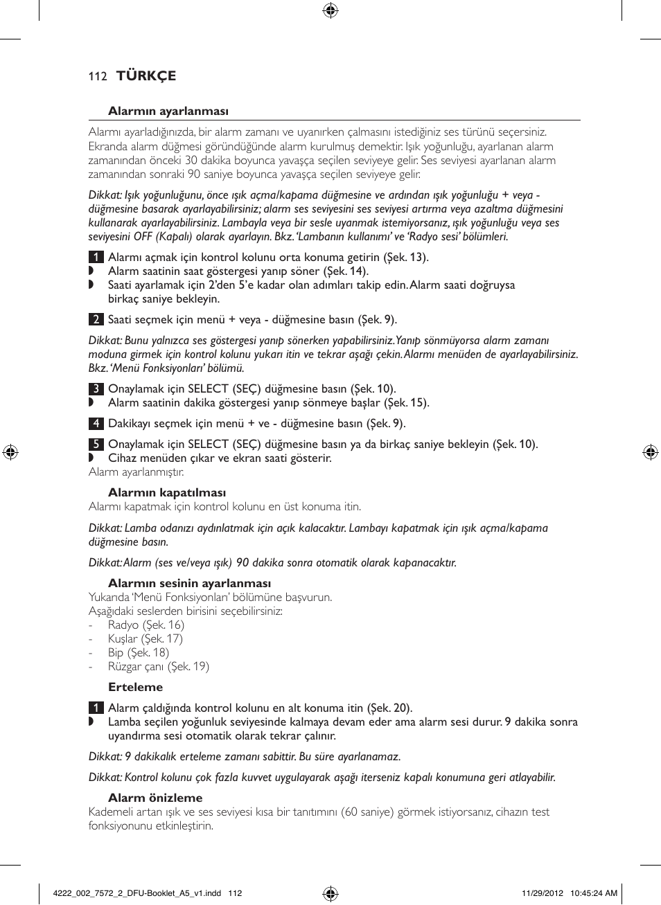 Philips Wake-up Light User Manual | Page 112 / 120