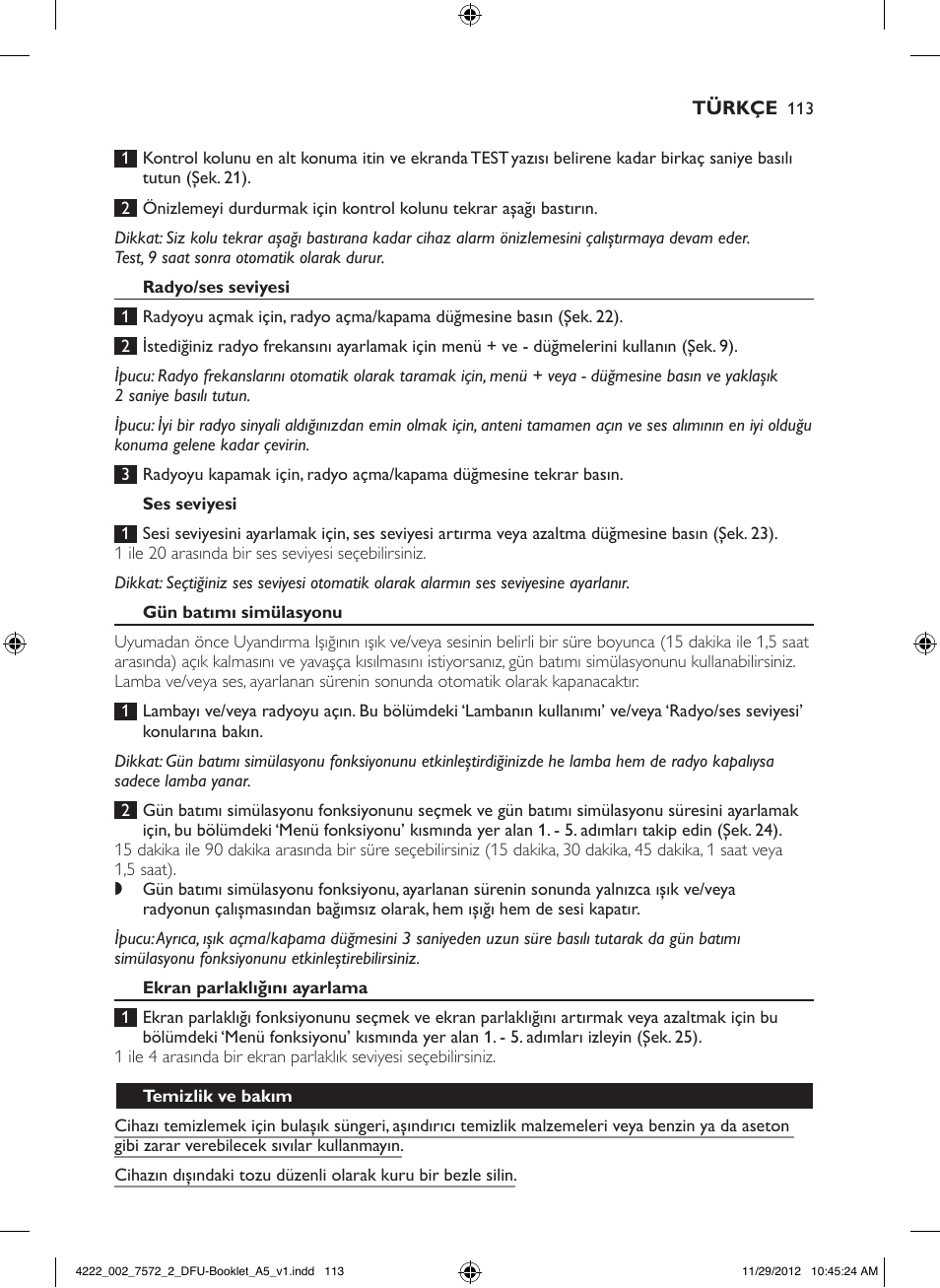 Philips Wake-up Light User Manual | Page 113 / 120