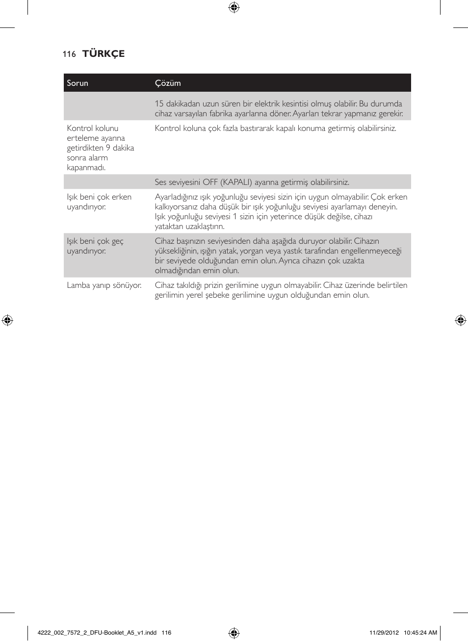 Philips Wake-up Light User Manual | Page 116 / 120