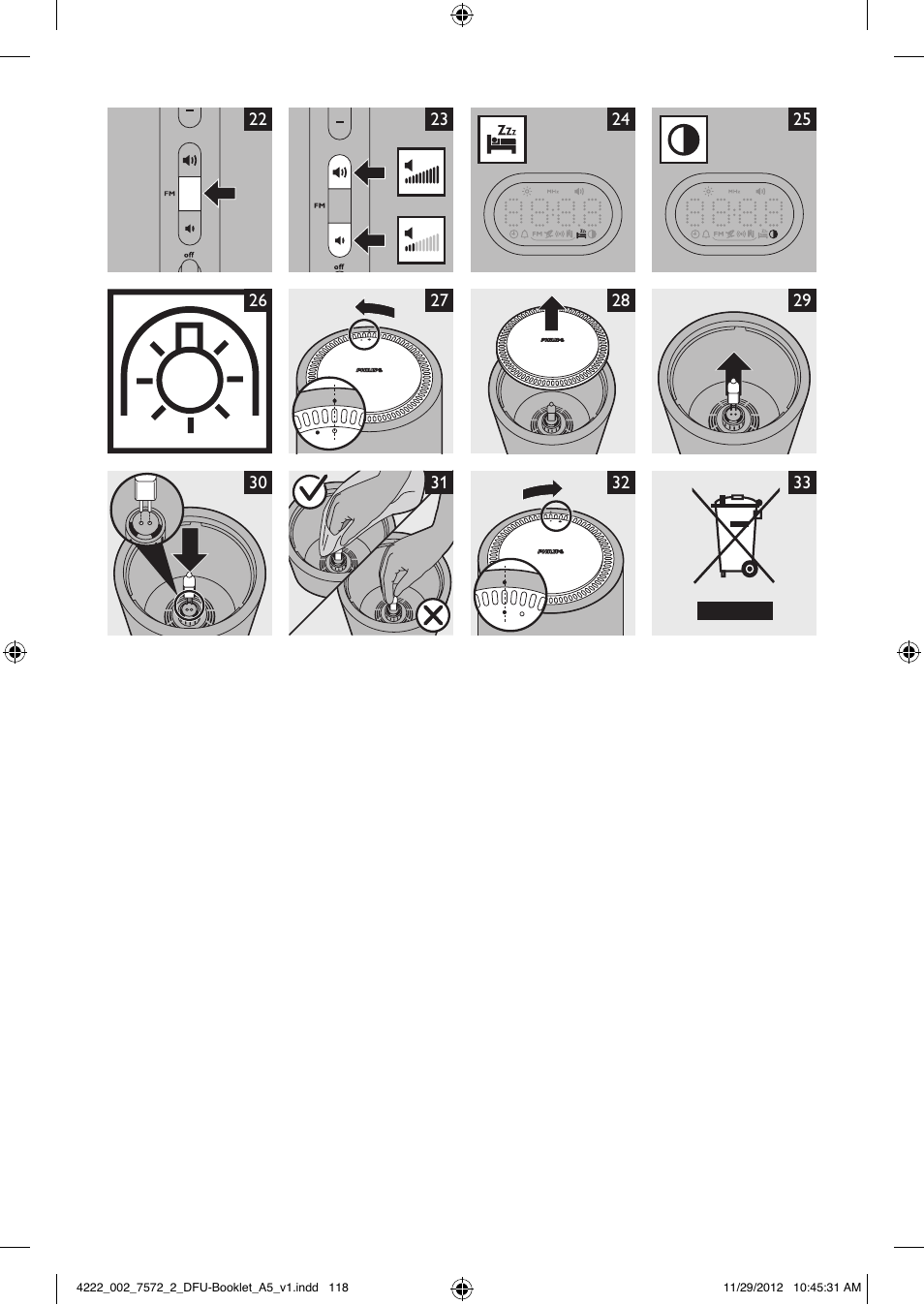 Philips Wake-up Light User Manual | Page 118 / 120