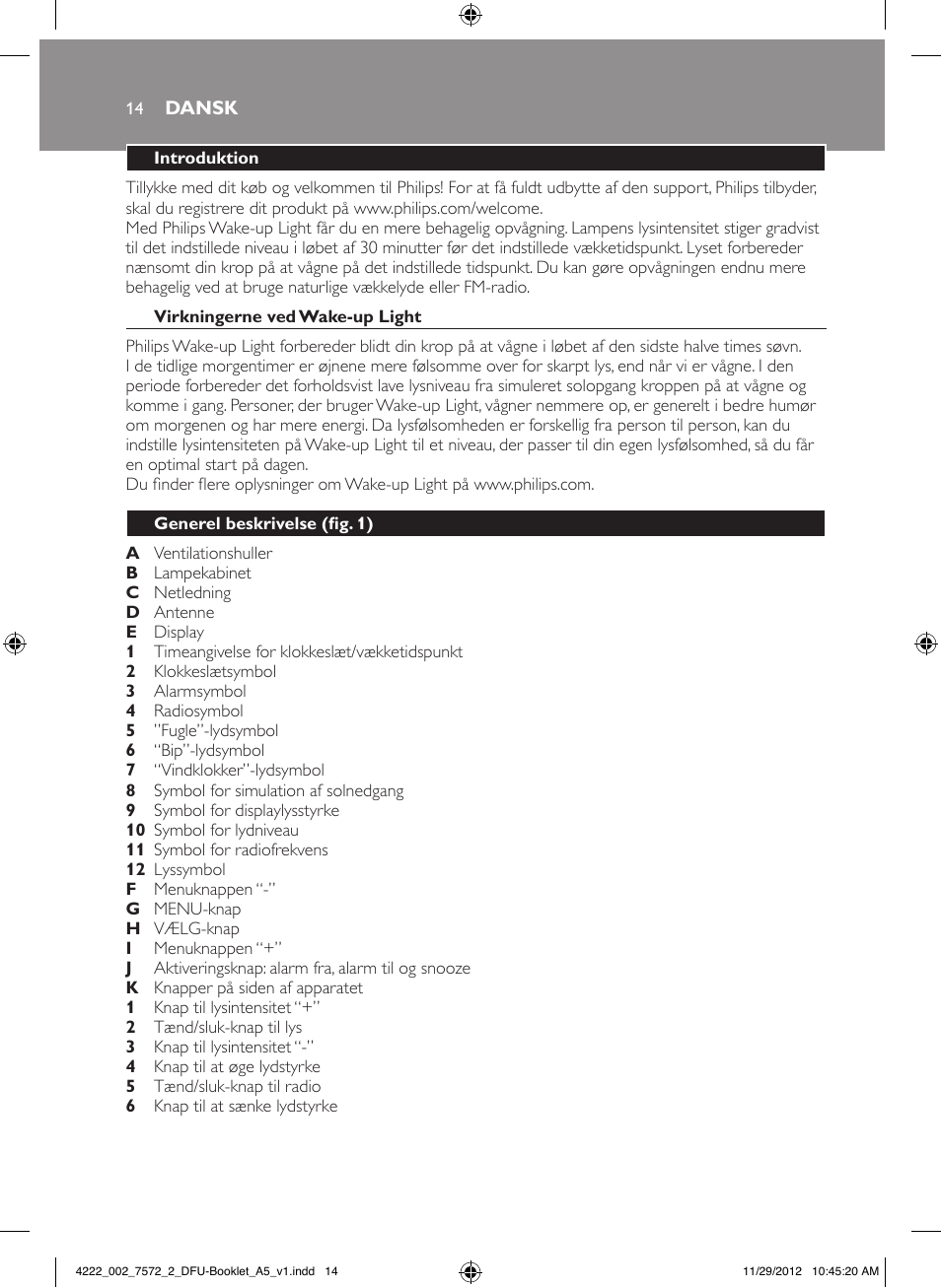 Philips Wake-up Light User Manual | Page 14 / 120